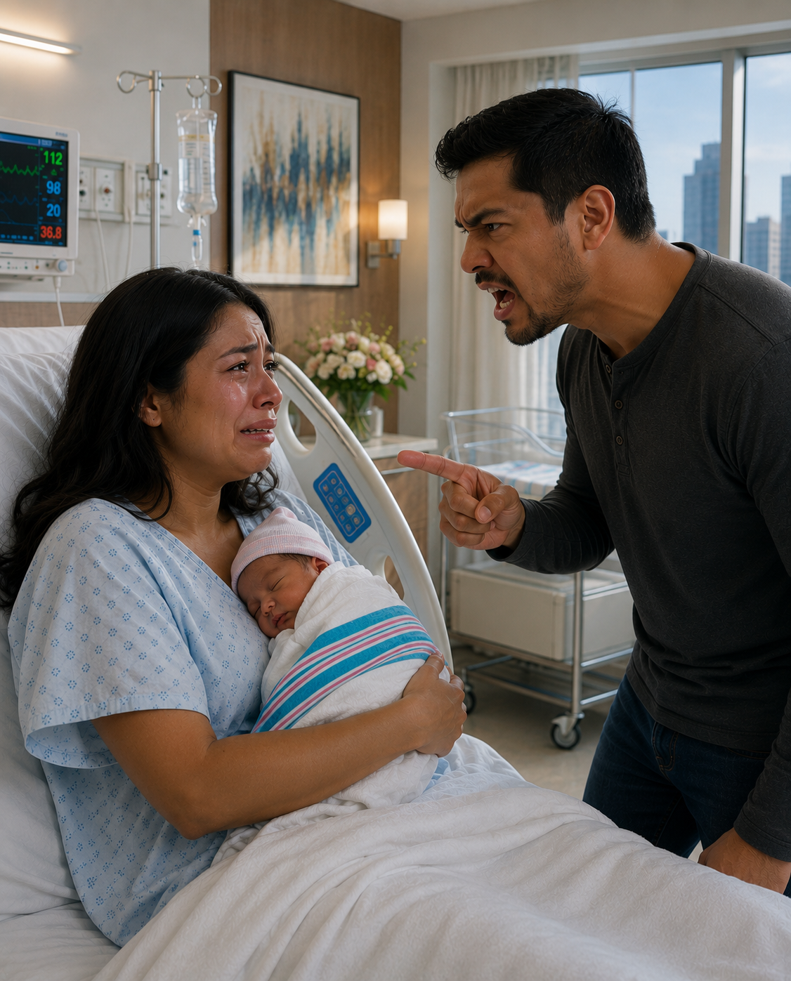Cinco días después de dar a luz, mi esposo me dijo: «¡Tuviste al bebé, ahora críalo!». No dije ni una palabra; simplemente tomé a nuestro hijo en brazos y me fui a casa de mi madre. Cuando por fin me llamó, ¡mis palabras lo dejaron horrorizado!