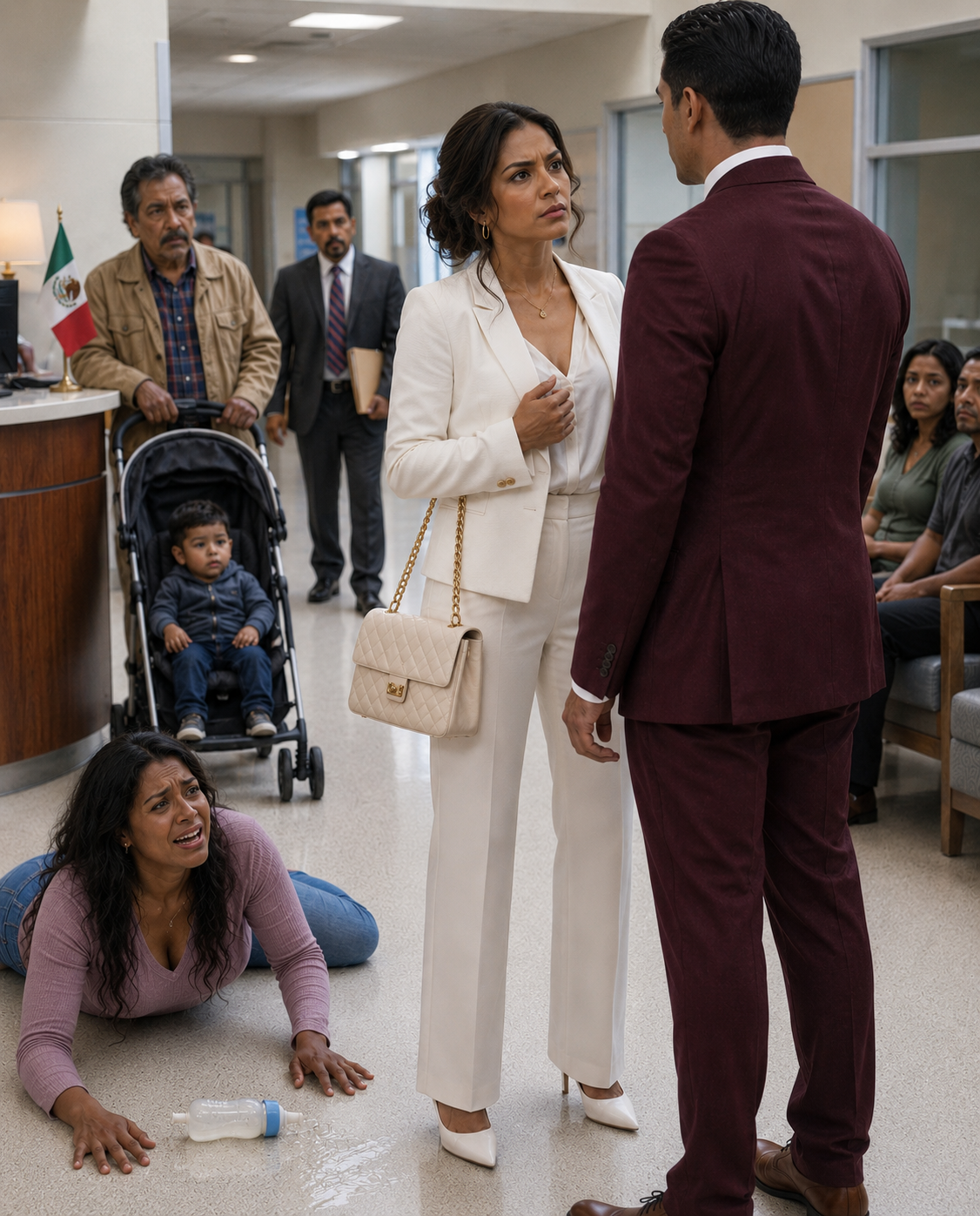 Un año después del divorcio, me encontré con mi exmarido en el hospital, y cuando sonrió con sorna al decir que tenía un hijo de un año con mi ex mejor amiga, sonreí y le dije: "¿En serio?". Cinco minutos antes de que entrara un hombre y ella dejara caer el biberón.