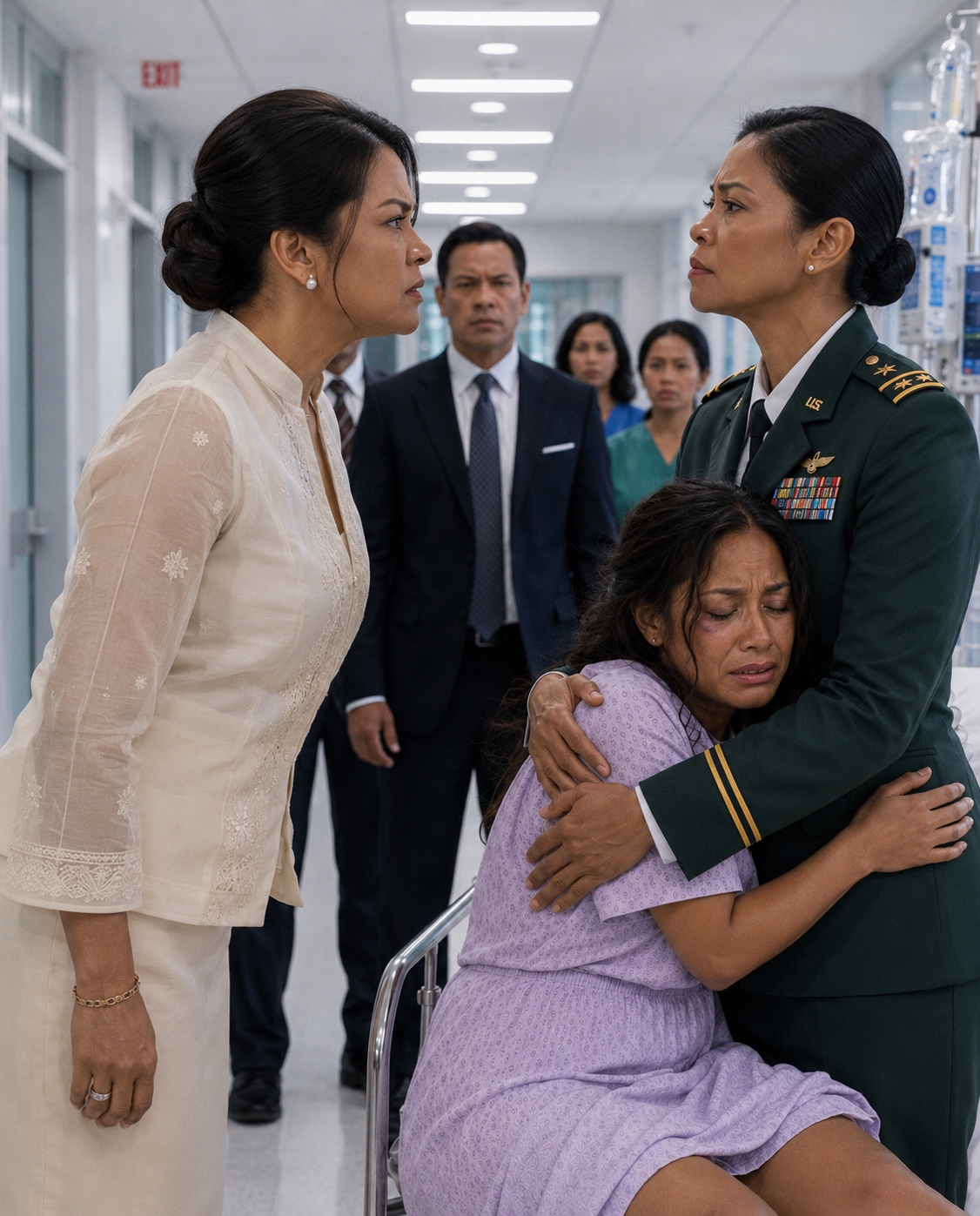 “Nay… Sunduin Mo Na Ako.” Isang Koronel ng Hukbong Katihan ng Estados Unidos ang Sumugod sa Ospital Matapos Makatanggap ng Isang Desperadong Tawag Mula sa Kanyang Anak na Babae—Ngunit Hindi Inaasahan ng Pamilya ng Kanyang Asawa Kung Sino ang Papasok sa Pintuang Iyon.