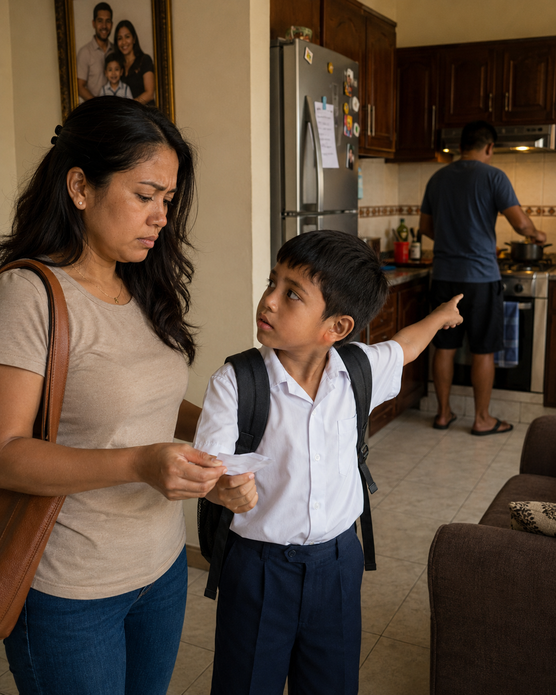 Mi hijo me entregó una nota doblada antes de ir a la escuela y me susurró: «La abuela dijo que nunca verías esto». Tenía mi nombre.