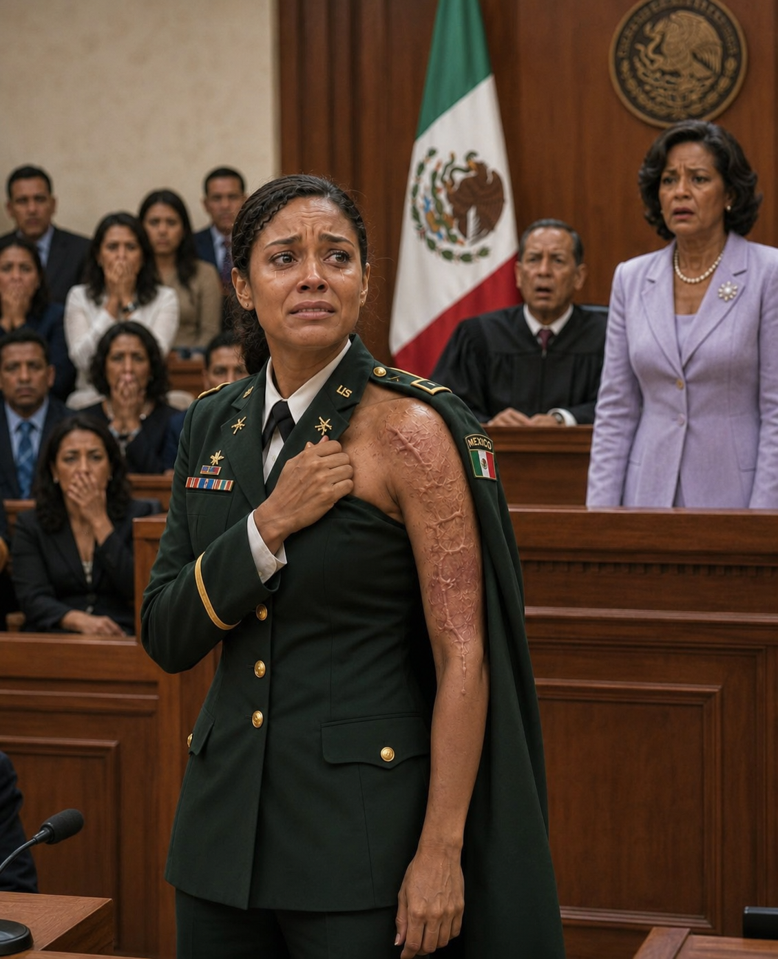 Me llamaron mentirosa frente a una sala de audiencias abarrotada, y mi propia madre se aseguró de que todos lo creyeran. Con una mano sobre la Biblia, miró al juez a los ojos y dijo: «Nunca fue soldado. Fingió las cicatrices, las medallas, todo». La sala se enfrió mientras todos se volvían hacia mí con disgusto. Entonces se abrieron las puertas de la sala y el hombre que entró hizo que la sonrisa de mi madre desapareciera.