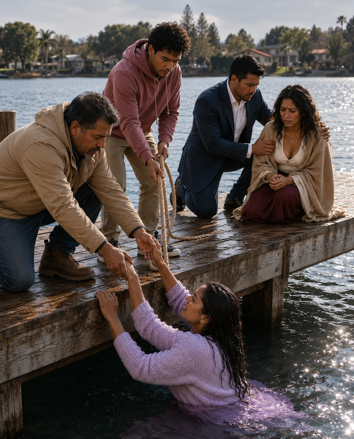 Mientras luchaba por sobrevivir, mi esposo puso a salvo a otra mujer. Desconocidos me sacaron del lago. Desconocidos pidieron ayuda. Desconocidos intentaron salvar a la hija que llevaba en mi vientre. La única persona que debería haber estado allí eligió a otra.