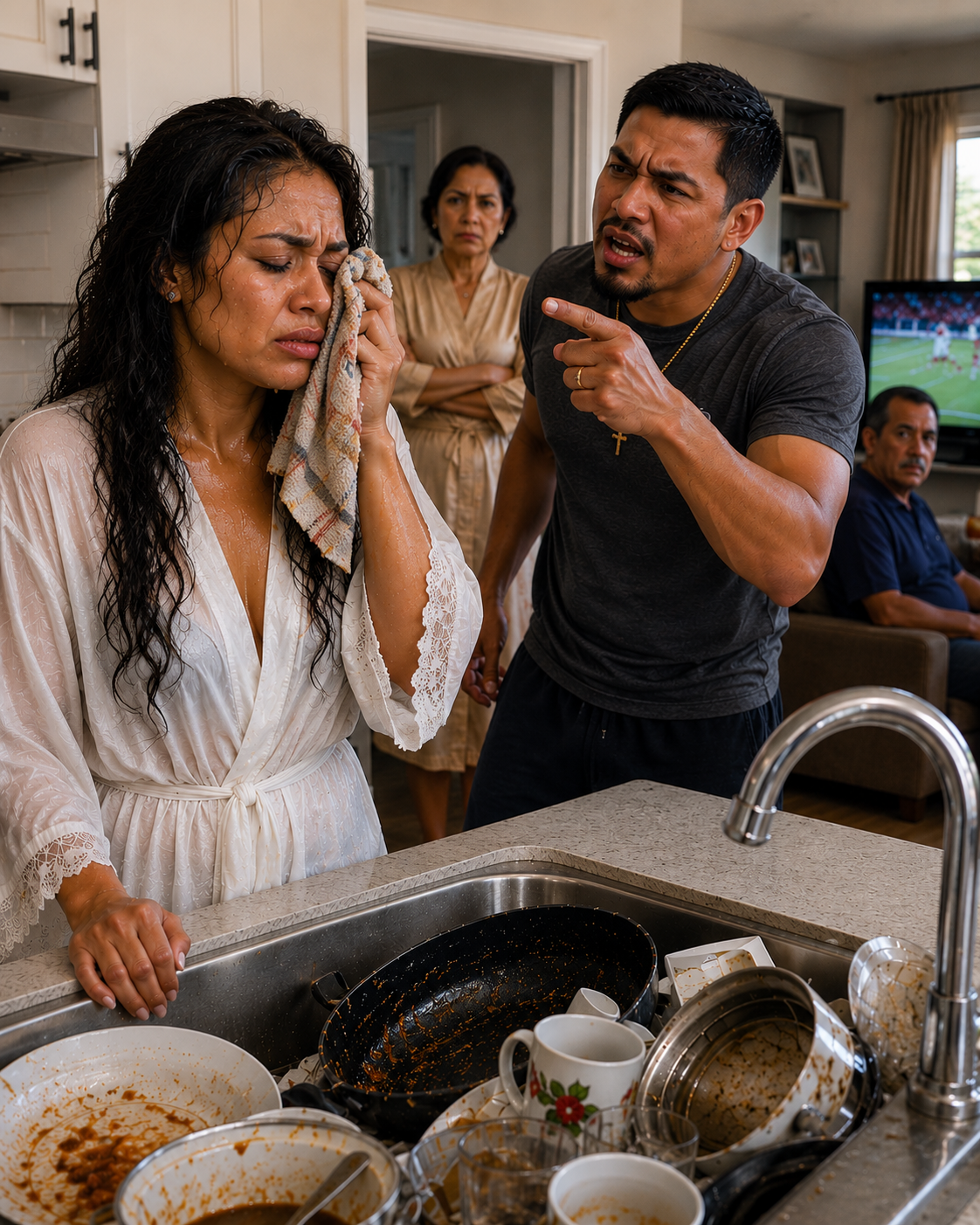 El primer día de nuestra boda, mi esposo me arrojó un trapo grasiento a la cara y me dijo: «De ahora en adelante, eres la empleada doméstica de mi familia». Sonreí, dejé mi anillo de bodas sobre la mesa y salí con mi maleta.