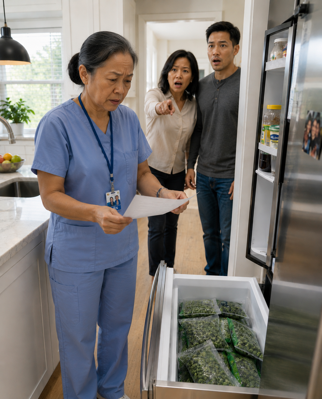 Pagkatapos ng 26 na oras na shift sa ospital, natagpuan ko ang aking mga pinamili na puno ng mga label ng aking manugang at isang pangalawang refrigerator sa aking kusina—ang natuklasan ko pagkalipas ng ilang araw ay nagpawala sa akin ng imik.