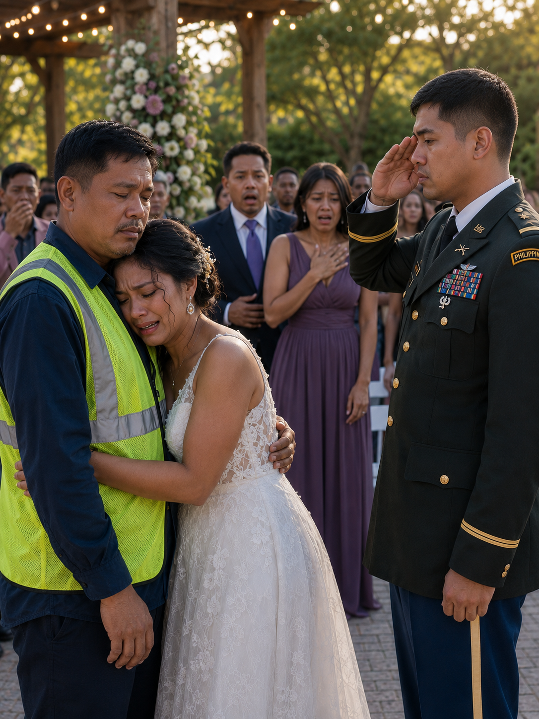 “¡Jamás me casaría con la hija de un jardinero!” Mi prometido me avergonzó en el altar frente a 120 invitados y se marchó. Mientras mi padre lloraba y se disculpaba, lo abracé en silencio, hasta que un comandante del ejército entró de repente, saludó a mi padre con todos los honores militares y reveló el secreto que cambiaría la vida de mi ex prometido al día siguiente.