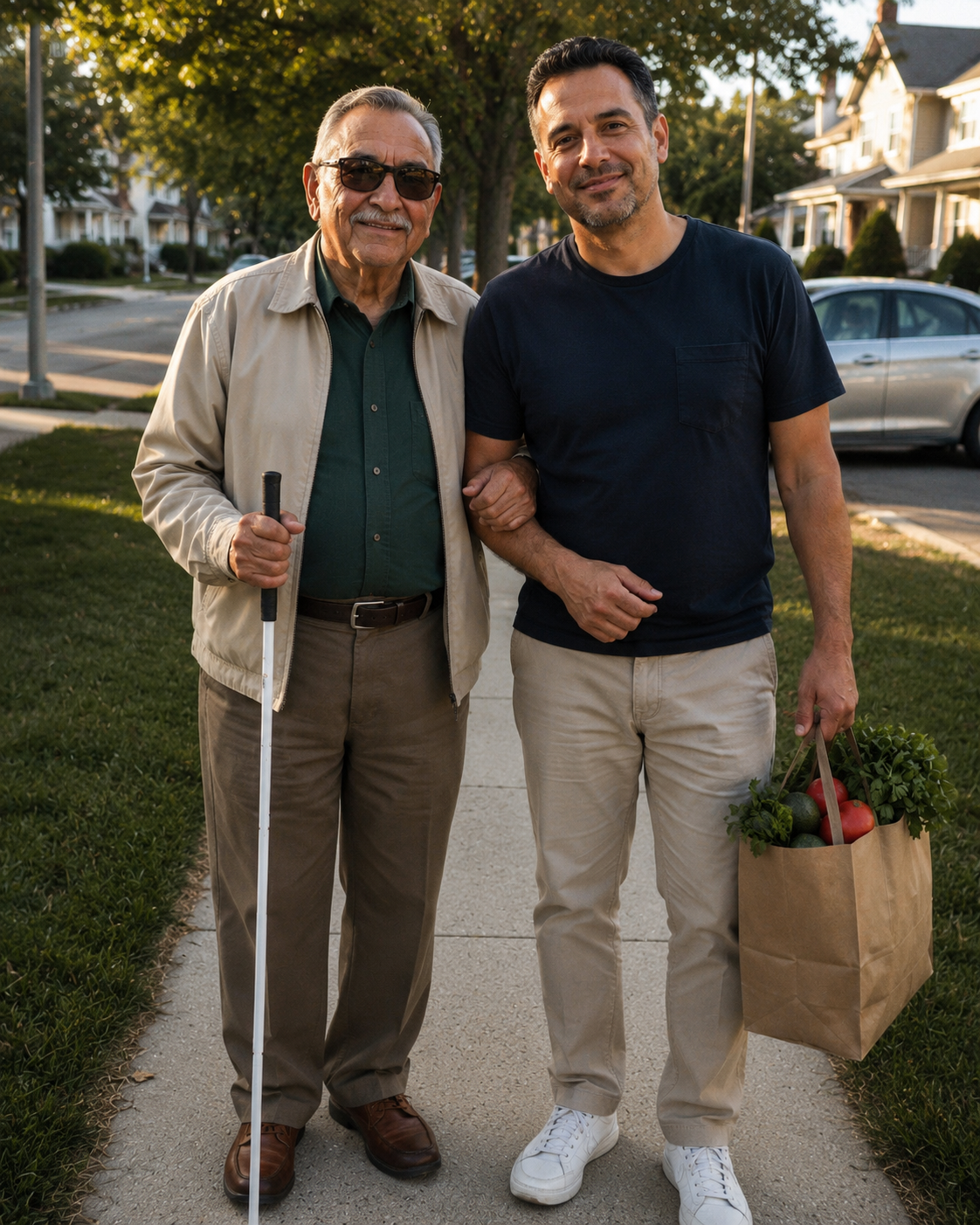 Mi vecino llevó a mi padre, que era ciego, a todas sus citas médicas durante ocho años. Tras el funeral de papá, me dijo: «Me hizo prometer que te contaría adónde íbamos en realidad».