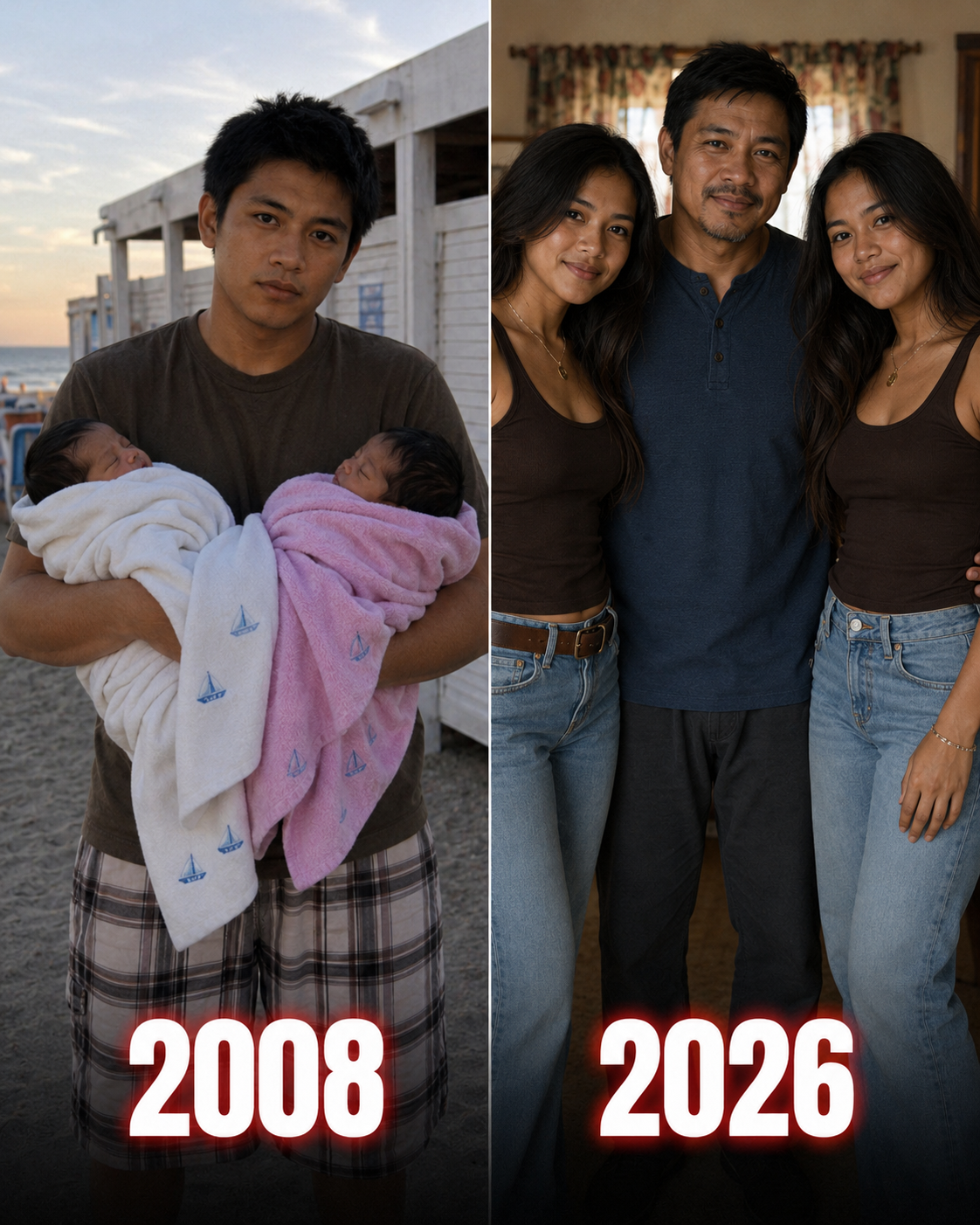 Nag-ampon Ako ng Kambal na Babae na Natagpuan Kong Nakabalot ng mga Tuwalya sa Isang Beach Changing Cubicle – Noong Ika-18 Kaarawan Nila, Ibinigay Nila sa Akin ang Parehong mga Tuwalya at Bumulong, 'Tay... Utang Namin sa Iyo ang Katotohanan'