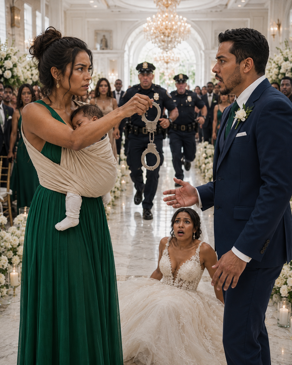 Seis semanas después de que me abandonara a mí y a nuestra recién nacida en medio de una ventisca, aparecí en su boda con mi bebé. Su sonrisa se desvaneció. —¿Qué haces aquí? —siseó. Le dije que venía a reclamar lo que me había robado.