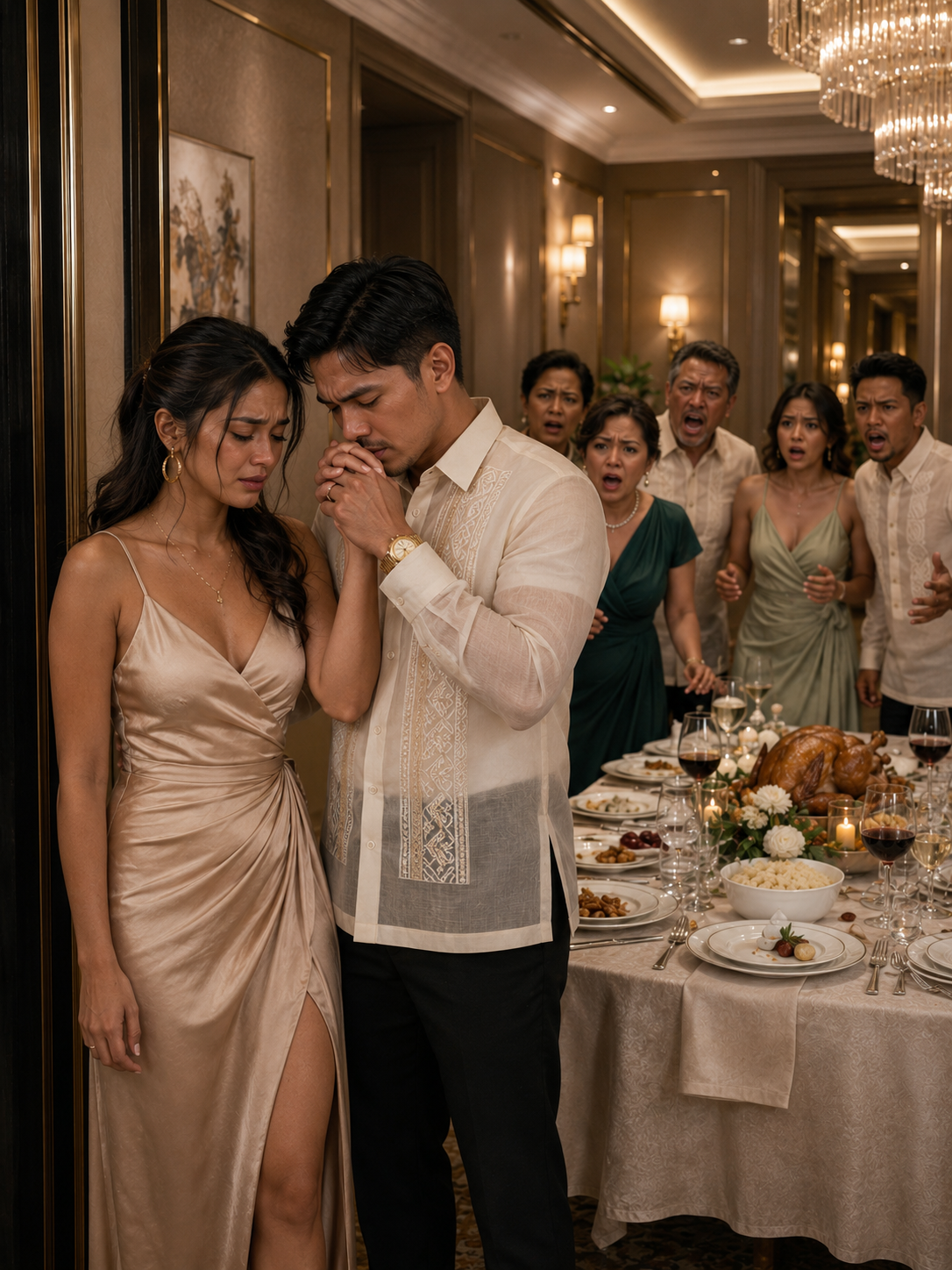 Inanyayahan ng Tatay ko ang Buong Pamilya para sa Thanksgiving, pero Pinilit Ako ng Nanay ko na Magluto sa Kusina Habang Nagdiriwang ang Lahat. Pagkalipas ng Dalawang Oras, Isang Lalaking Nakasuot ng Itim na Suit ang Pumasok, Hinalikan ang Aking Kamay, at Sinabing, “Paumanhin, Darling, Nahuli Ako.” Pagkatapos ay Natigilan ang Aking Pamilya sa Kawalan ng Paniniwala, Dahil…