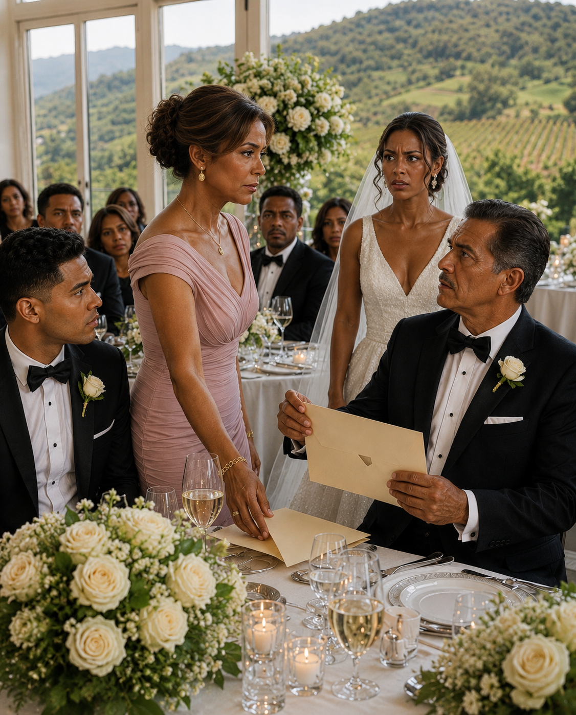 En la boda de mi hijo, su nueva esposa sonrió frente a su adinerada familia y me presentó como si fuera alguien a quien tuvieran que tolerar. «Esta es su madre», dijo. «No está acostumbrada a lugares como este».