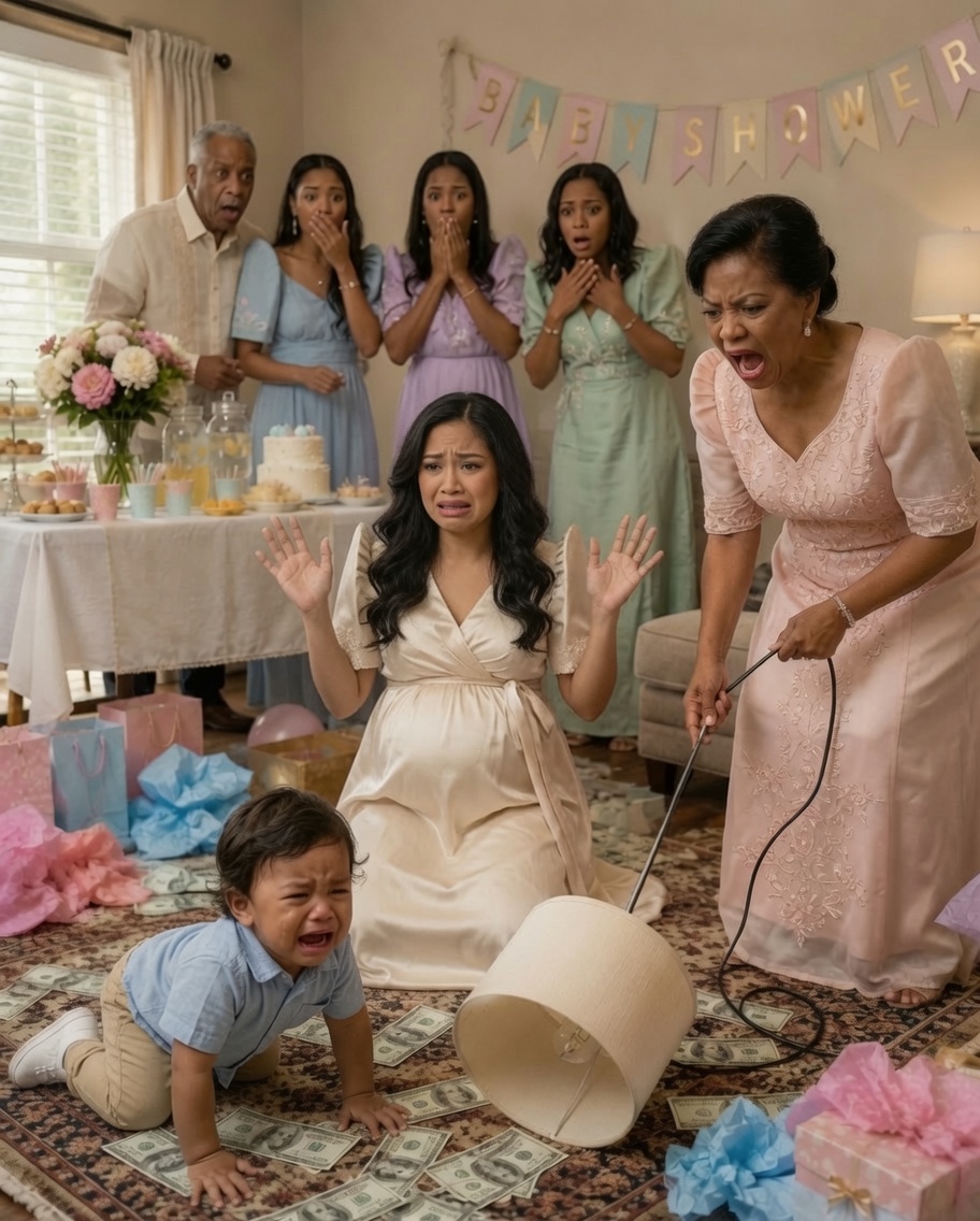 Sa aking baby shower, hinampas ng aking hipag ng lampara sa ulo ang aking anim na taong gulang na anak na babae dahil nahuli niya itong nagnakaw ng pera mula sa mga sobre ng regalo. Sumigaw siya, “Paano mo ako inakusahan?” Natumba ang aking anak na babae, malakas na nauntog sa pader, at bumagsak, duguan. Ngunit nang bumulong siya ng isang salita, alam kong may mas nakakatakot pa tungkol sa aking pamilya…