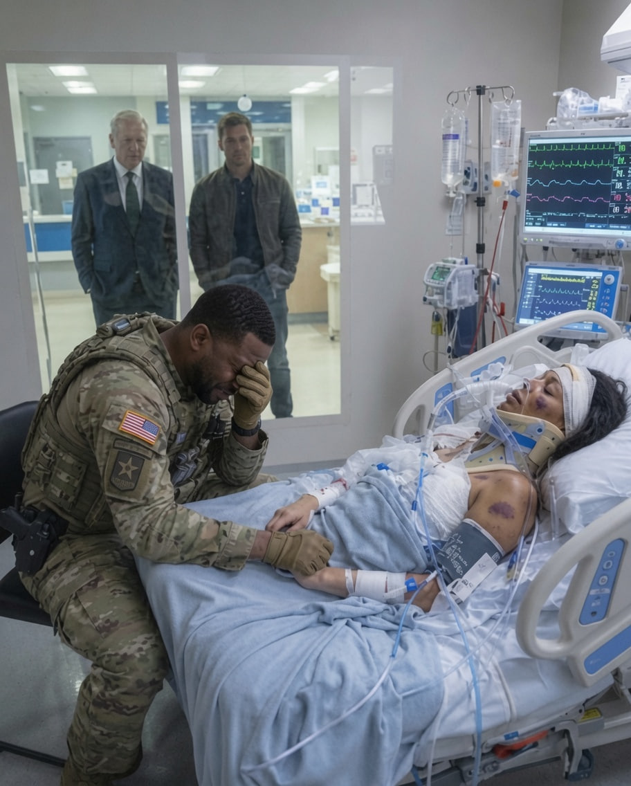 I came home from a Delta deployment to find my wife in the ICU. Her face… I couldn’t recognize her. The doctor whispered, “Thirty-one fractures. Blunt force trauma. Repeated strikes.” Then I saw them outside her room—her father and his seven sons—smiling like they’d just won something. The detective said, “It’s a family matter. The police can’t touch them.” I looked at the hammer print on her skull and replied, “Good. Because I’m not the police.” “What happened to them… no court could ever judge.” - usnews