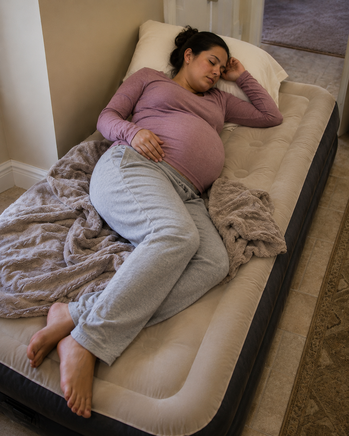 Mi hija tenía ocho meses de embarazo cuando su suegra la obligó a dormir en un colchón inflable, diciendo: "No hay sitio". Así que mi venganza fue dulce.