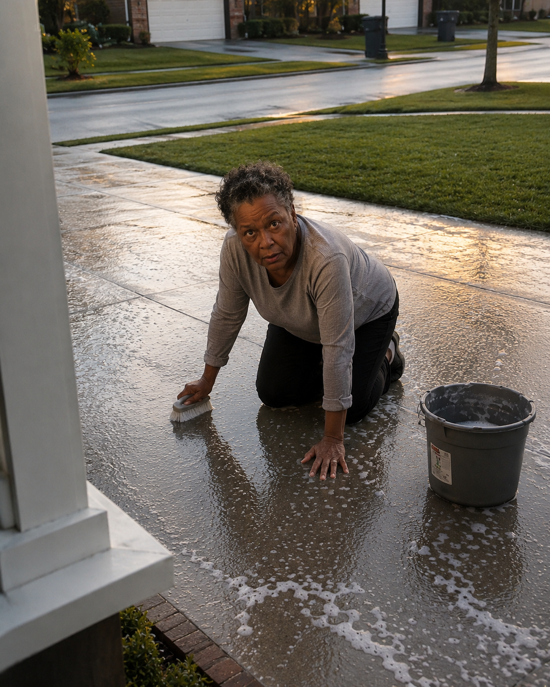 I Found My 74-Year-Old Mother Scrubbing Our Driveway Before Dawn—Then I Saw the Warning She Was Trying to Hide