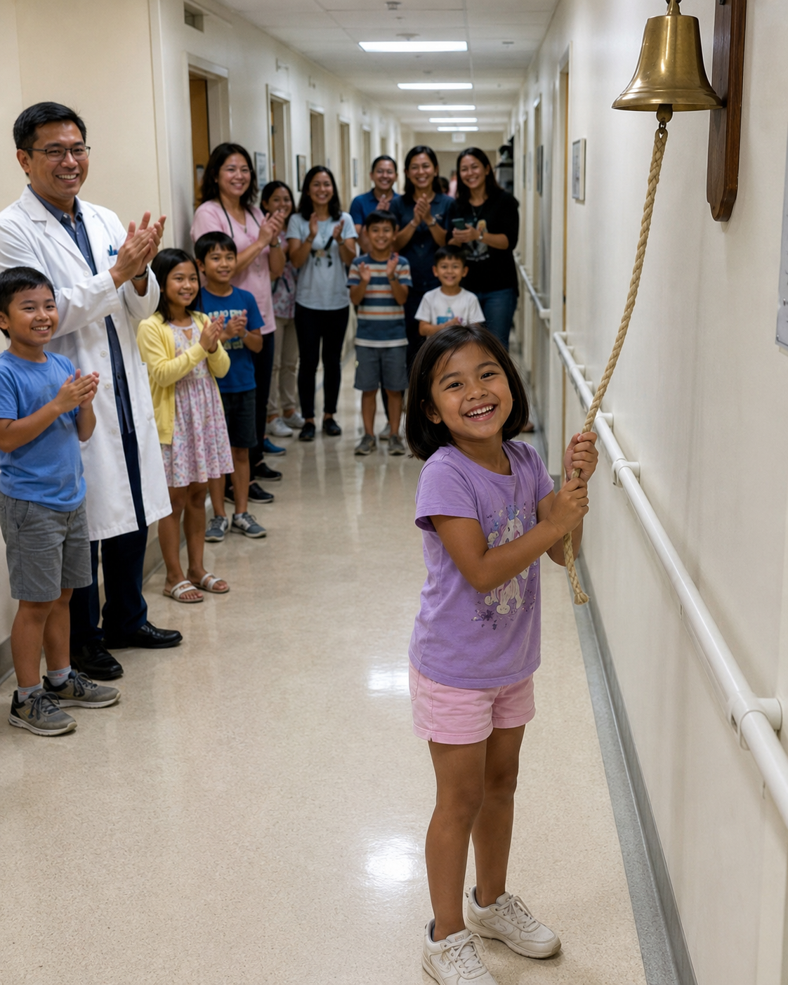 Sa Wakas, Tumunog ang Anak Ko ng Kampana Pagkatapos ng Chemotherapy – Ngunit Habang Palabas Na Kami ng Ospital, Sumugod sa Amin ang Kanyang Doktor at Sinabing, 'Teka! May Kailangan Kang Malaman. Hindi Ko Na Ito Pwedeng Itago Pang Pribadong Bagay'