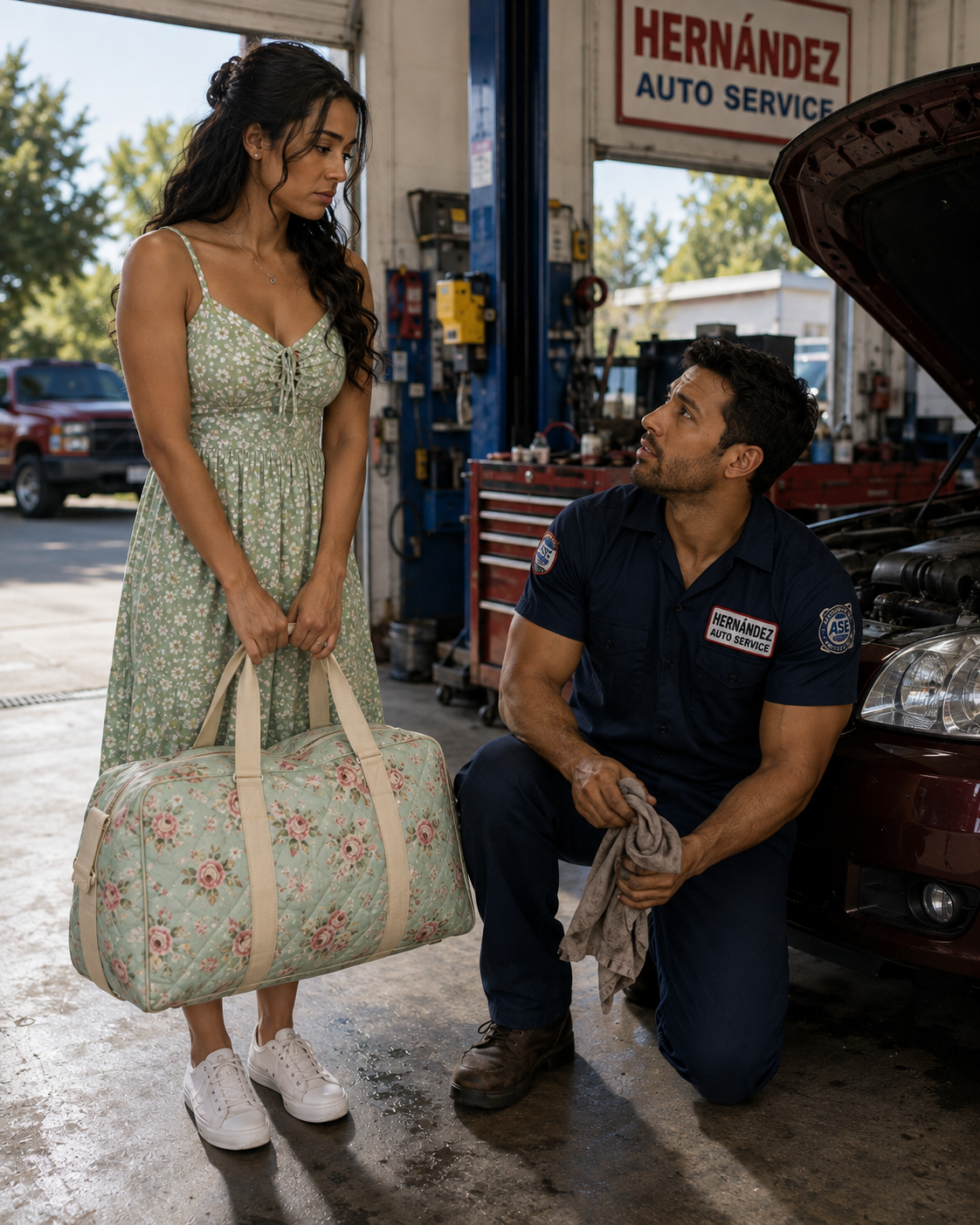 Solicitó un trabajo en mi taller mecánico. Le dije: «Necesito una esposa, no una empleada».