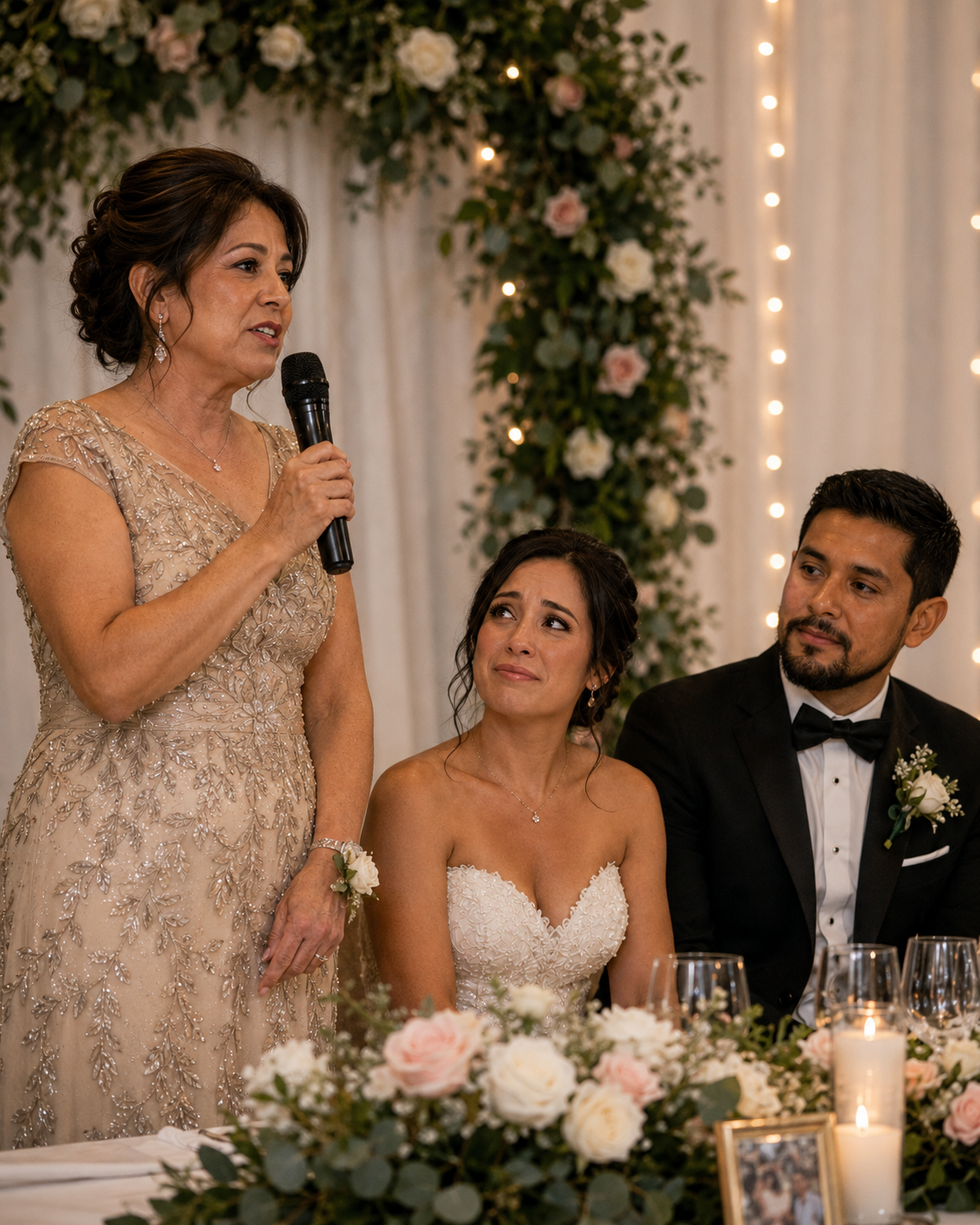 Mi suegra me presentó ante todos como «la segunda oportunidad de mi hijo»; su tía intervino de inmediato: «No le mientas el día de su boda».