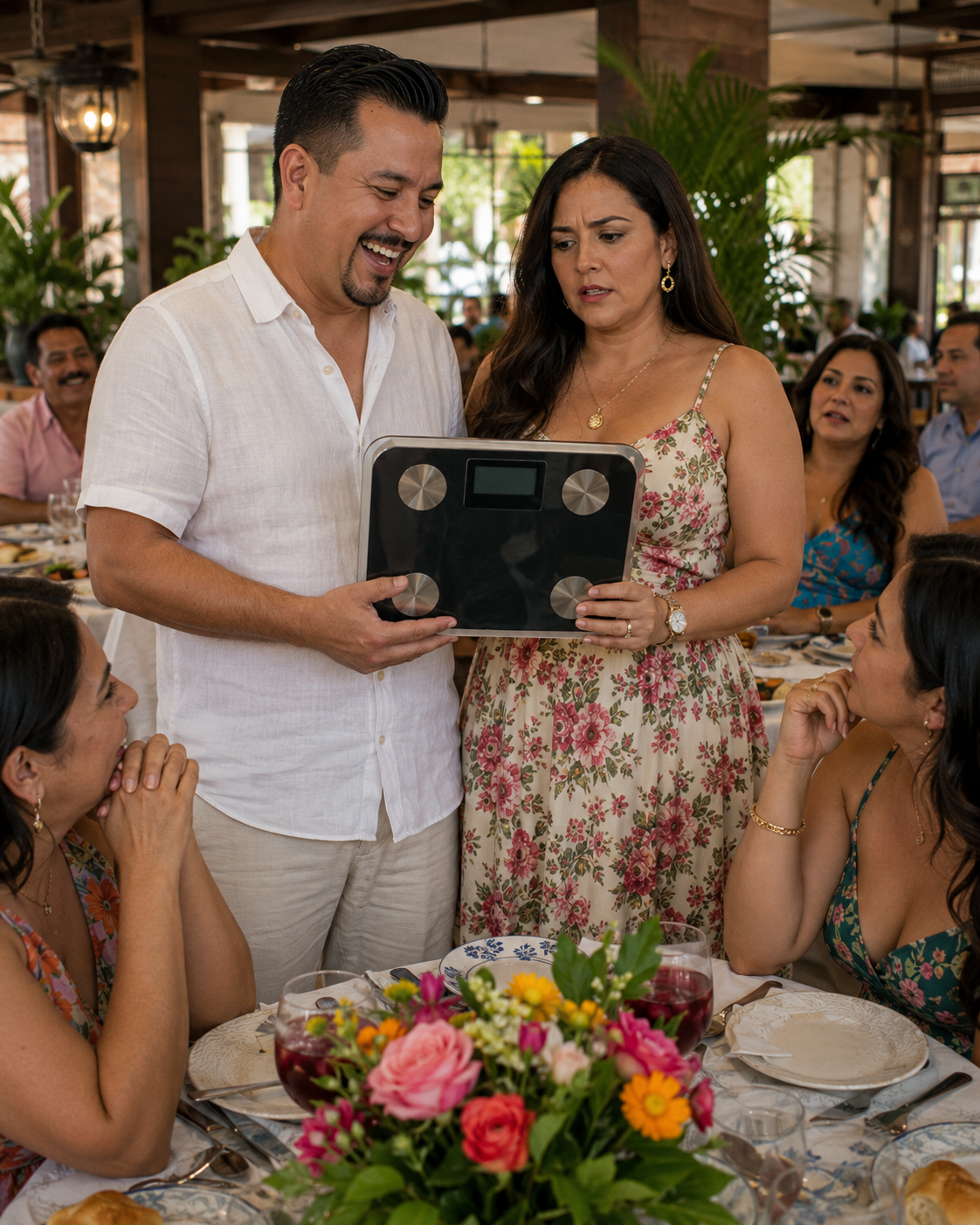 Mi esposo me regaló una báscula por nuestro vigésimo aniversario y me dijo: "Quizás ahora por fin hagas algo por ti misma". Así que le di un regalo que jamás se imaginó.