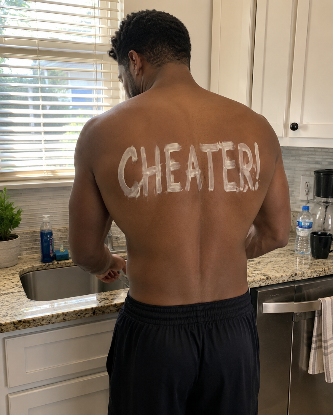 MY HUSBAND CAME HOME FROM A “BUSINESS TRIP” WITH THE WORD “CHEATER” BURNED ACROSS HIS BACK—SO I LET HIM THINK I KNEW NOTHING