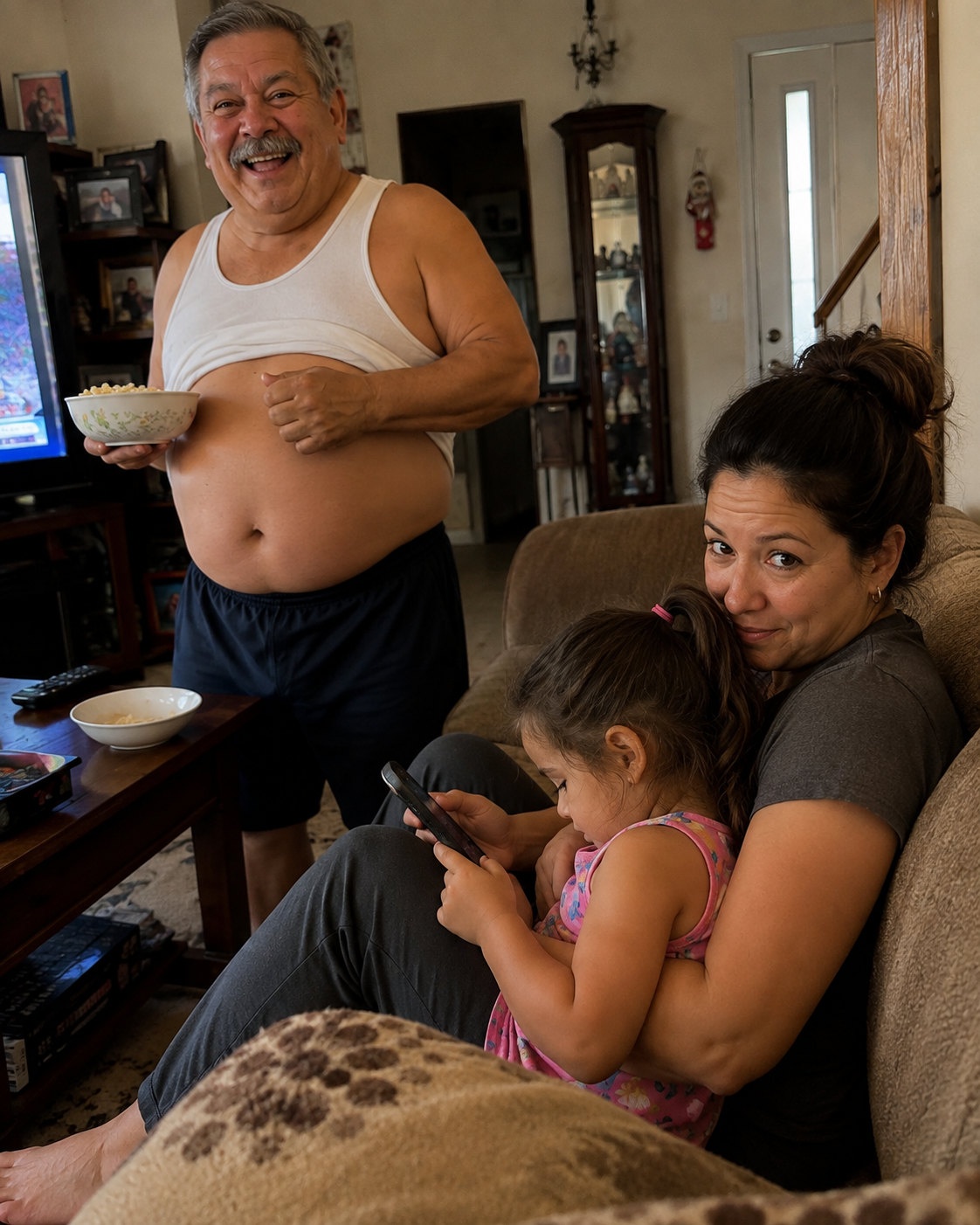 Mi suegro pasaba por mi lado sin camisa durante meses, como si yo fuera invisible; pero una grabación de voz de 10 segundos lo dejó temblando.