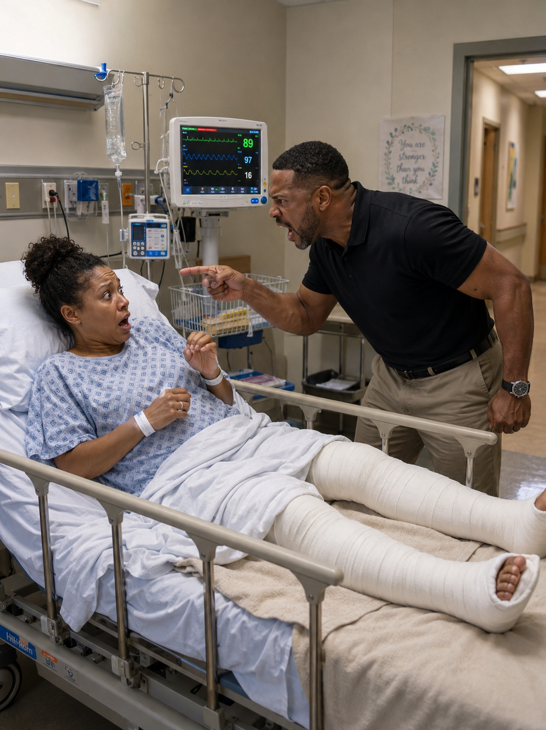 My Husband Tried to Drag Me Out of the Rehabilitation Ward—Then a Security Officer Played the Recording He Never Knew Existed