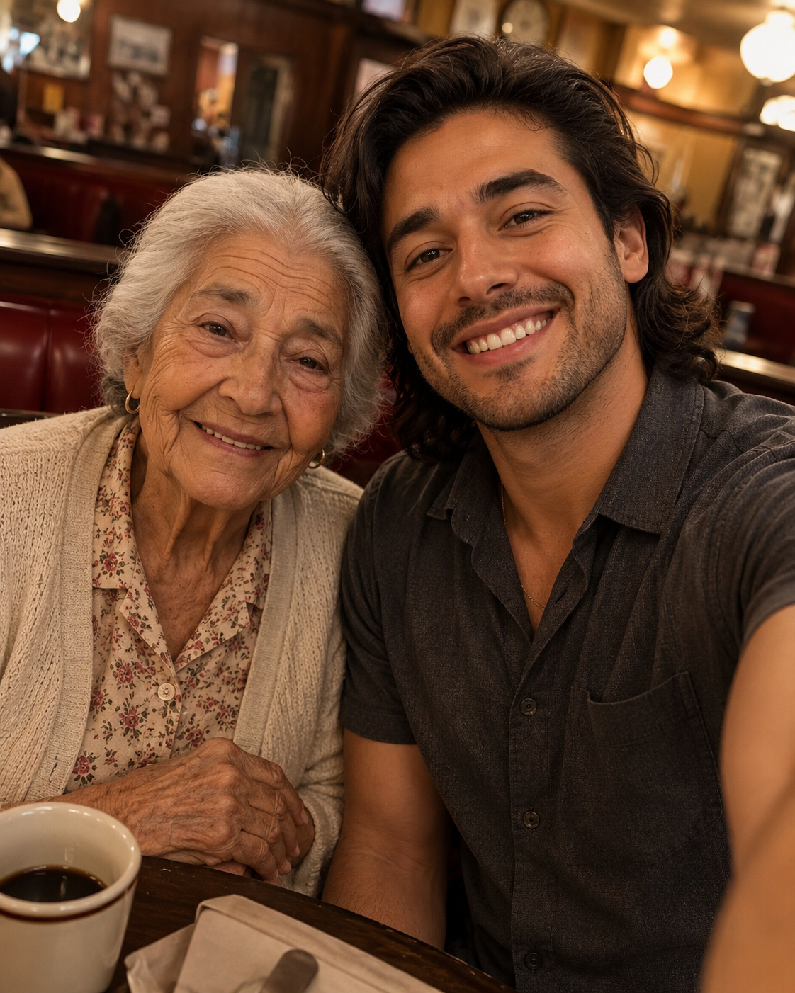 Almorcé con un desconocido de 30 años todos los días durante un mes, hasta que se inclinó hacia mí y susurró: «Tu marido me rogó que guardara silencio, pero no puedo».