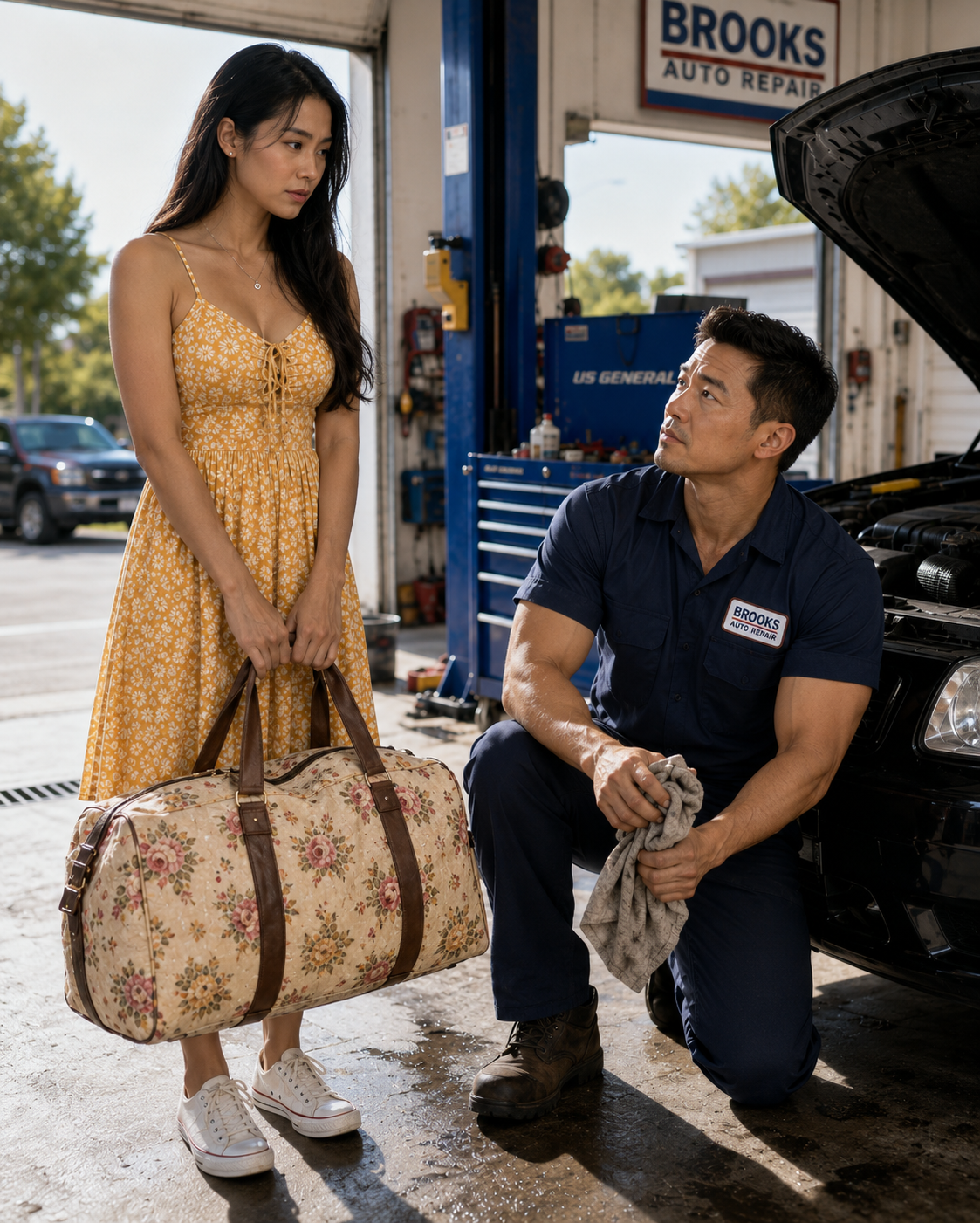 Pumasok Siya sa Auto Shop Ko Para Mag-apply Bilang Receptionist. Nagbiro Ako, “Asawa ang Kailangan Ko, Hindi Empleyado.” Pareho Naming Akala Iyon ay Isang Masamang Biro—Hanggang Unti-Unti Nitong Binago ang Pareho Naming Buhay.