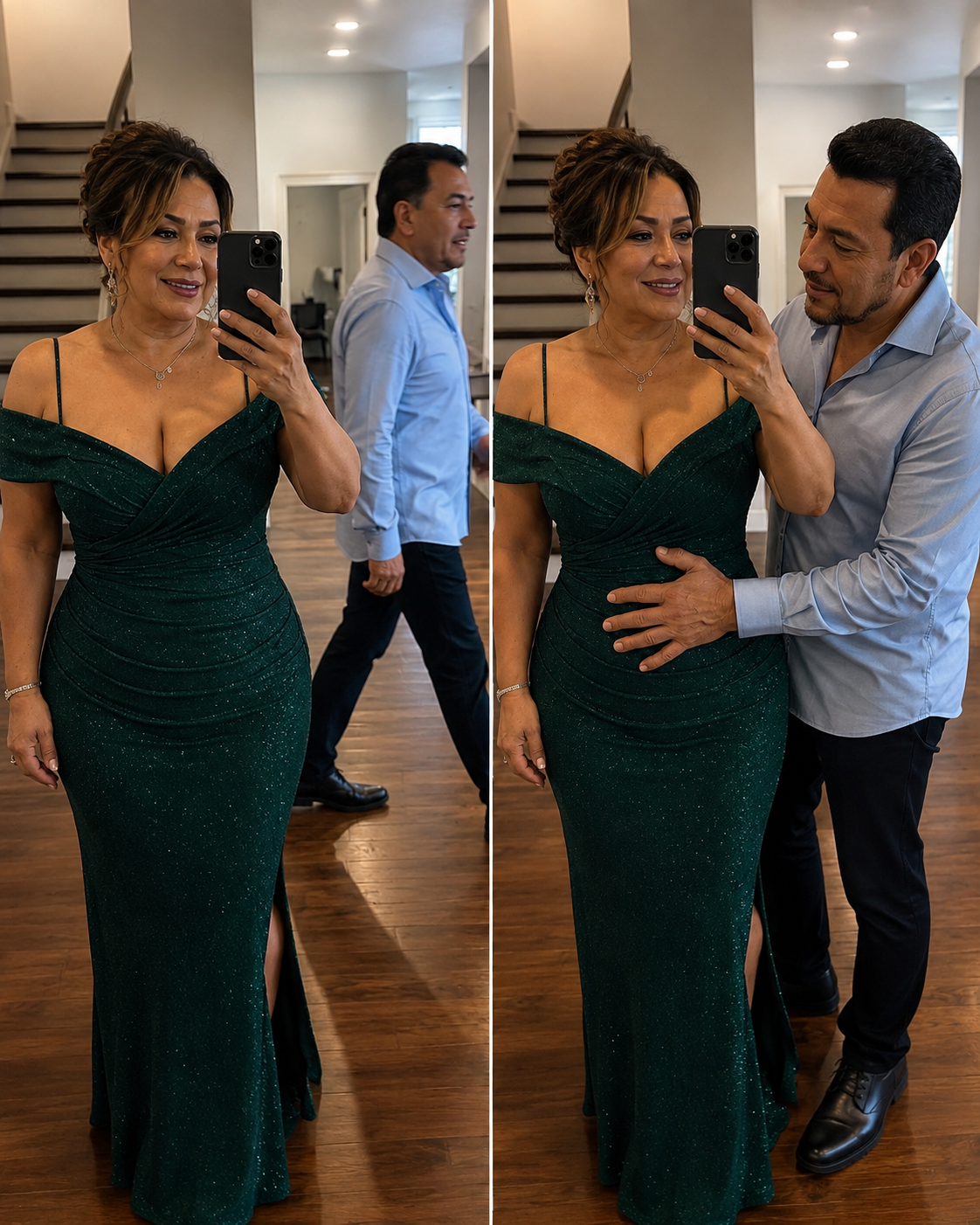 «Tienes 50, no 20, deja de avergonzarme» – Mi esposo se negó a entrar a mi fiesta de cumpleaños por mi vestido «inapropiado».
