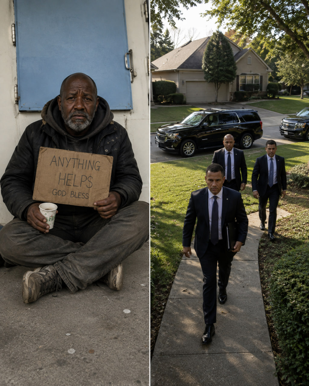 I Pressed My Last $20 Into a Shaking Old Man's Hand at the Gas Station – The Next Day, Three Black SUVs Arrived at My Door