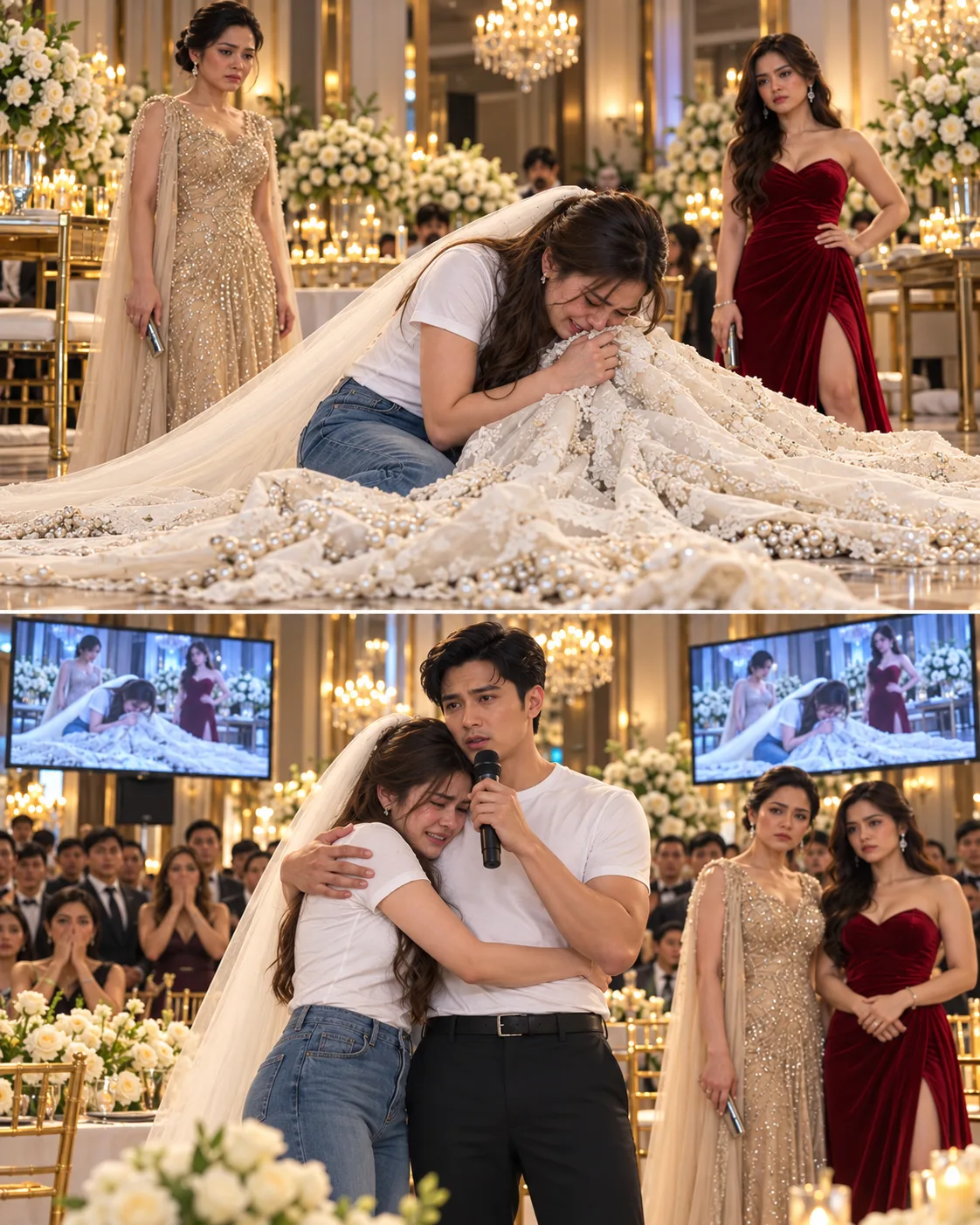 TATLUMPUNG MINUTO BAGO ANG KASAL, PINUNIT NG MADRASTA KO ANG GOWN KO—KAYA LUMAKAD AKO SA ALTAR NAKA-T-SHIRT AT PANTALON