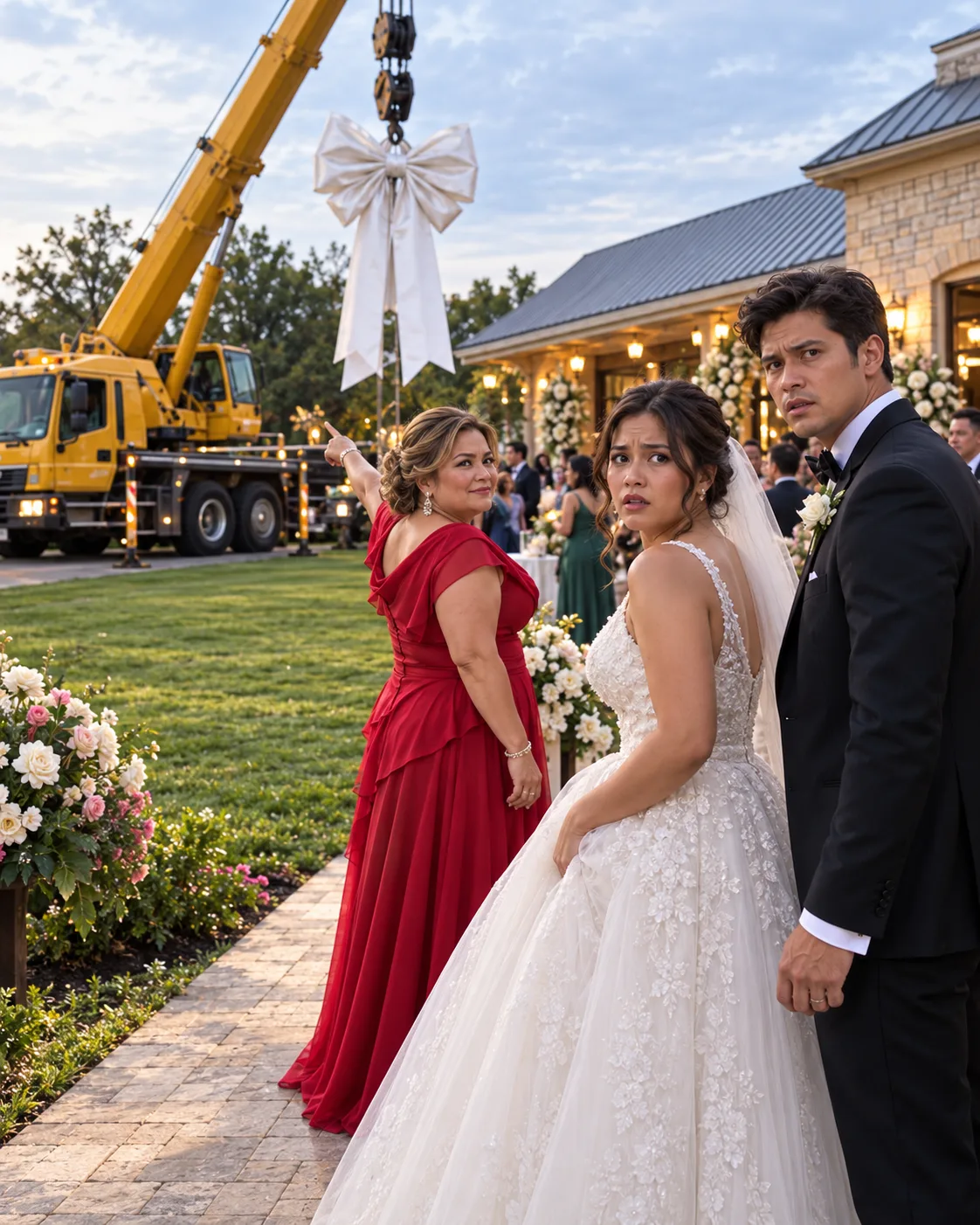 NAG-ARKILA NG CRANE ANG BIYENAN KO PARA PAGTAWANAN ANG TIMBANG KO SA KASAL—PERO IBANG BAGAY ANG IPINABUHAT NG FIANCÉ KO
