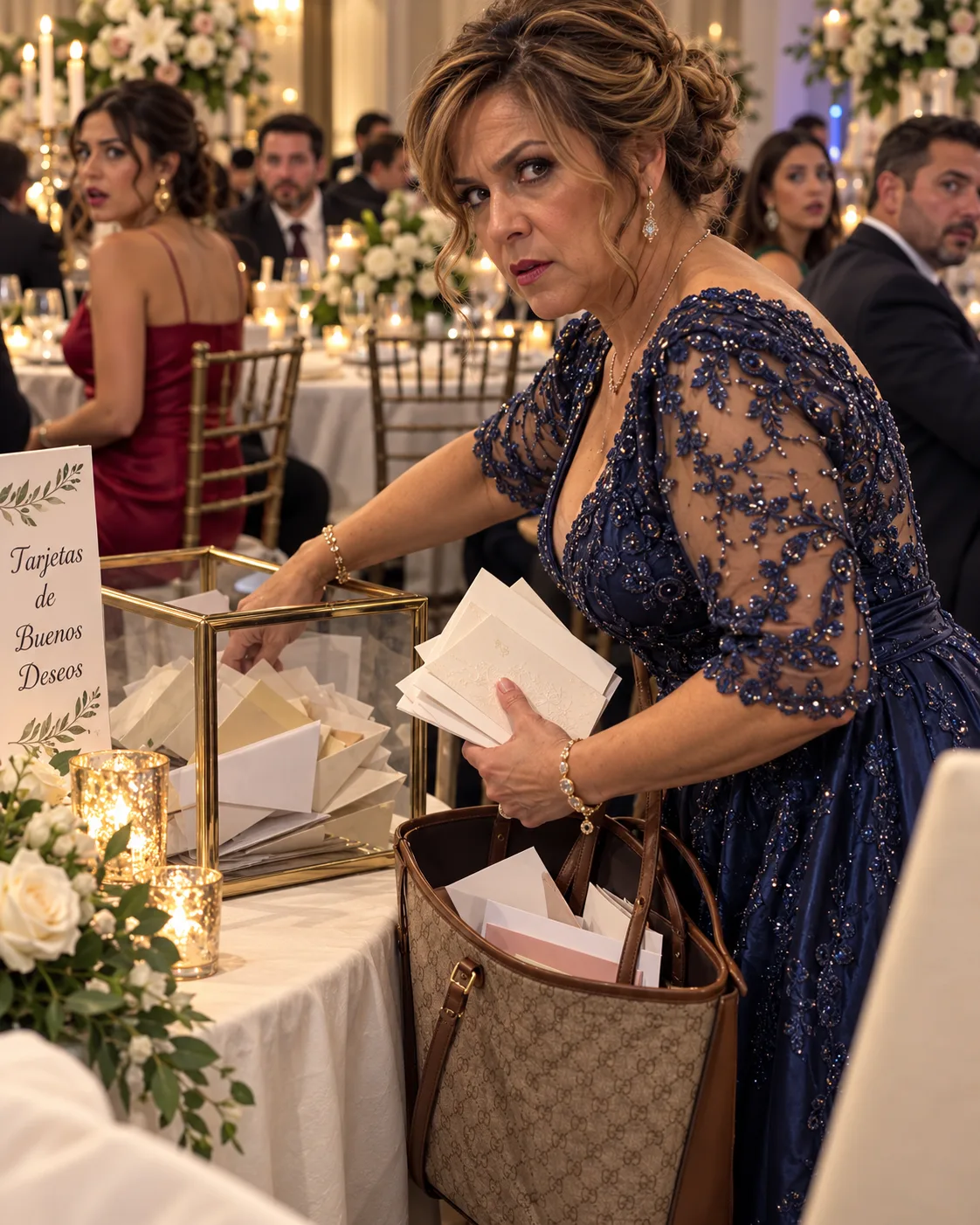 MI SUEGRA NI SIQUIERA ESPERÓ A QUE TERMINARA NUESTRA BODA ANTES DE VACIAR LA CAJA DE SOBRES — MI MADRE NO ME DEJÓ DECIR NADA Y AL DÍA SIGUIENTE LA INVITÓ A CENAR