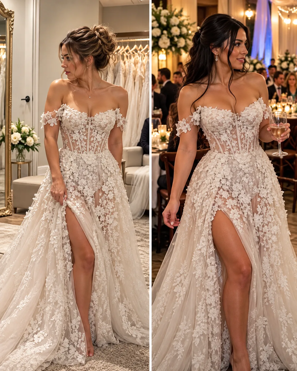 MI HERMANA ME CONVENCIÓ DE NO COMPRAR EL VESTIDO DE NOVIA QUE AMABA — UN MES DESPUÉS LO USÓ EN SU PROPIA BODA, PERO DURANTE LA CEREMONIA TODO SE VOLVIÓ CONTRA ELLA