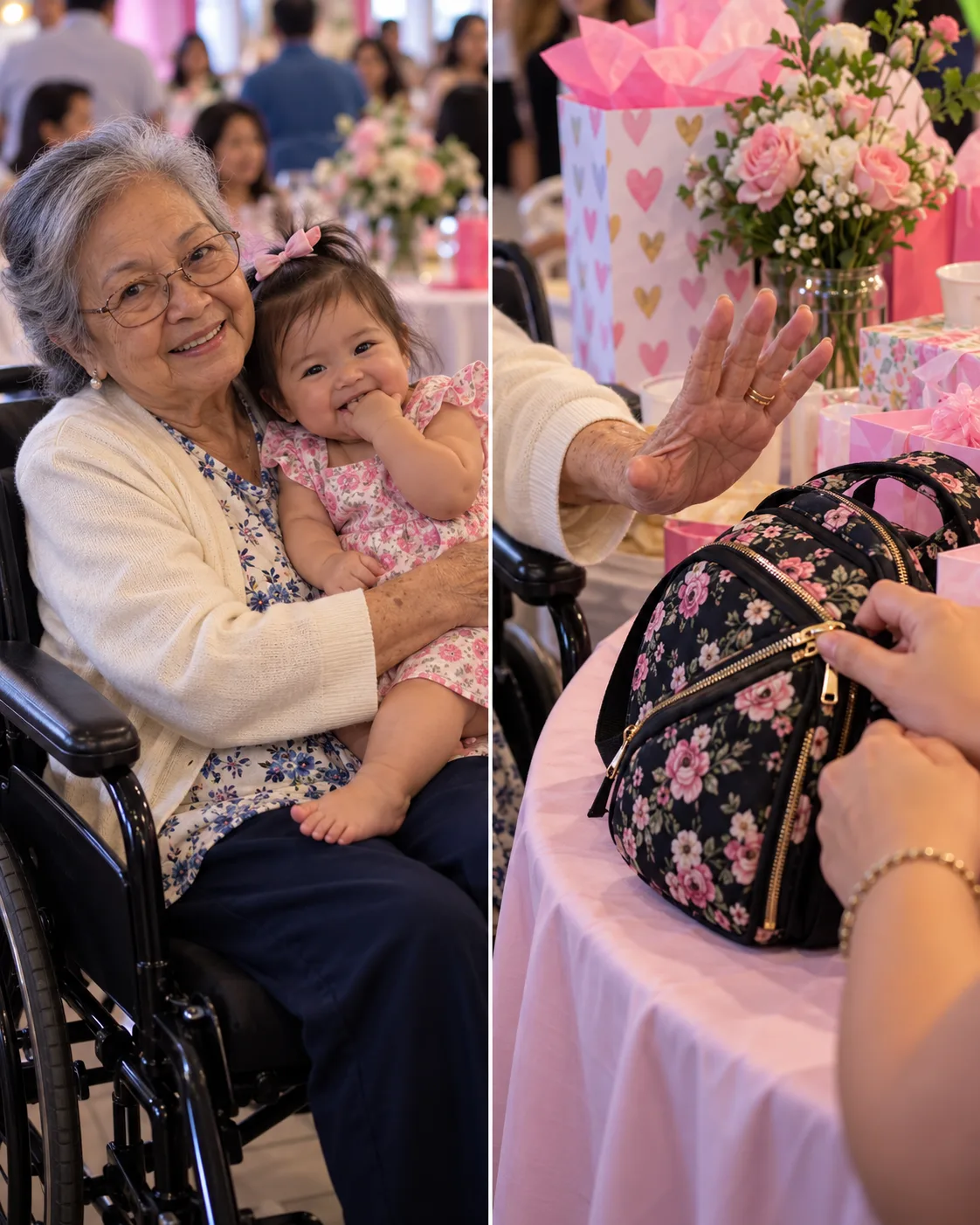 SA IKA-101 TAON NG LOLA KO, DUMATING SIYA SA FIRST BIRTHDAY NG ANAK KO—AT ANG LIHIM SA KANYANG BAG AY NAGPABAGO SA AMING PAMILYA