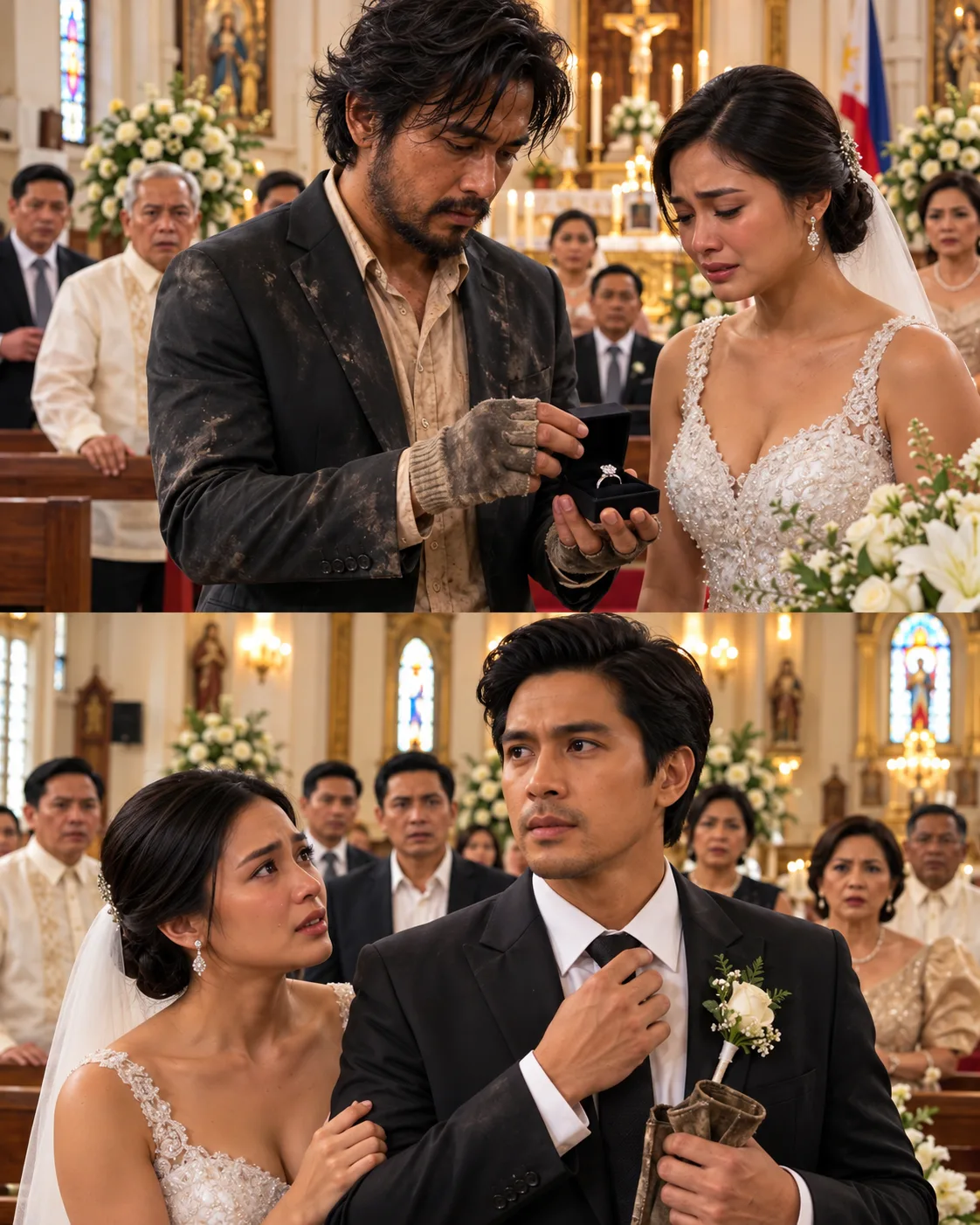 PINILIT AKONG PAKASALAN ANG “WALANG TRABAHO” PARA MAKUHA NILA ANG MANA KO—PERO SA ALTAR, ISA-ISANG TUMAYO ANG MGA BILYONARYO AT TINAWAG SIYANG “SIR”