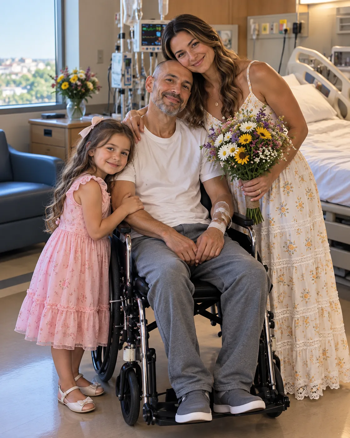 ME CASÉ CON UN PADRE SOLTERO CON UNA ENFERMEDAD TERMINAL DESPUÉS DE QUE ME SUPLICÓ QUE CRIARA A SU HIJA CUANDO ÉL MURIERA — UN AÑO DESPUÉS, ELLA ME ENTREGÓ UNA CAJA Y DIJO: «PAPÁ ME PIDIÓ QUE TE DIERA ESTO HOY»