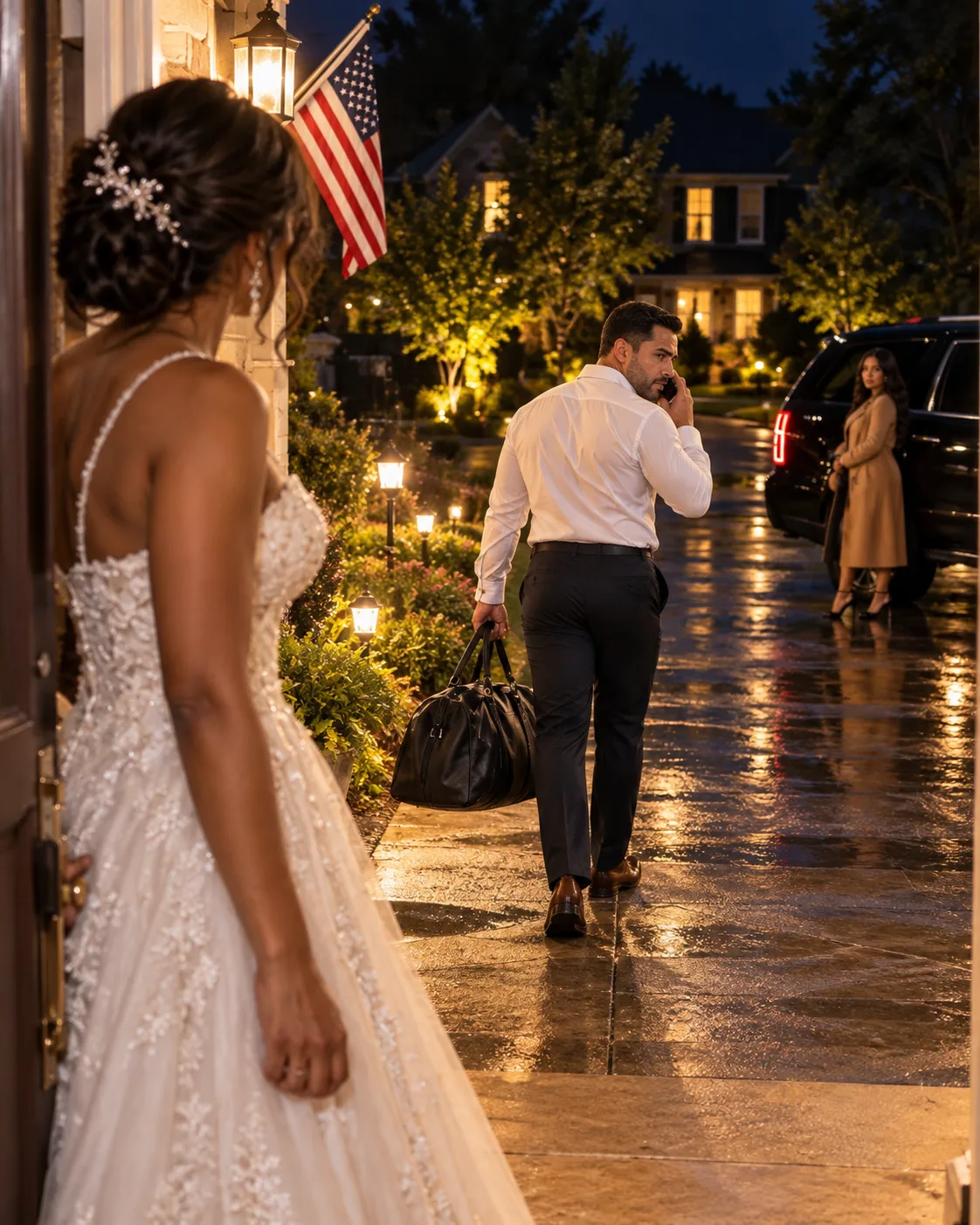 EN NUESTRA NOCHE DE BODAS, MI ESPOSO SE FUE CON SU PRIMER AMOR. ANTES DEL AMANECER, LE DEJÉ MI ANILLO SOBRE UN ESTADO DE CUENTA QUE REVELABA CINCO AÑOS DE MENTIRAS.
