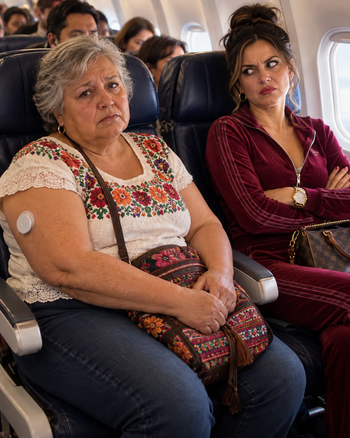 UNA MUJER DELGADA SE BURLÓ DE MI PESO DURANTE TODO EL VUELO — ME CAMBIÉ DE ASIENTO, PERO LO QUE DEJÉ EN MI LUGAR LA HIZO GRITAR FRENTE A TODOS.