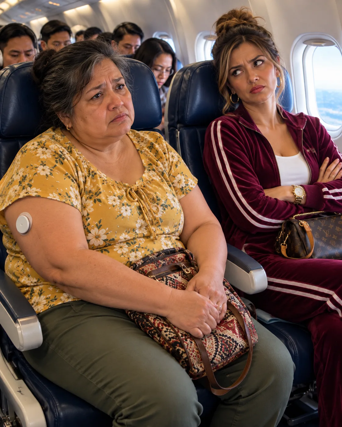 BUONG FLIGHT AKONG NILAIT NG ISANG PAYAT NA BABAE DAHIL SA TIMBANG KO — LUMIPAT AKO NG UPUAN, PERO ANG INIWAN KO SA PUWESTO KO AY NAGPAPASIGAW SA KANYA SA HARAP NG LAHAT.