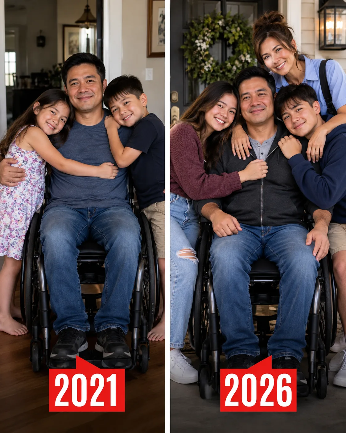 FIVE YEARS AFTER IWAN AKO NG WIFE KO SA WHEELCHAIR AT AKO LANG ANG NAGPALAKI SA TWINS NAMIN, NA-IN LOVE AKO SA ISANG MAIL CARRIER. AKALA KO CHANCE LANG ANG PAGDATING NIYA SA BUHAY NAMIN—HANGGANG NILAGAY NG MGA ANAK KO ANG ISANG THICK FOLDER SA LAP KO AT SINABING: “DAD, HINDI AKSIDENTE ANG PAGPUNTA NI CLAIRE DITO.”