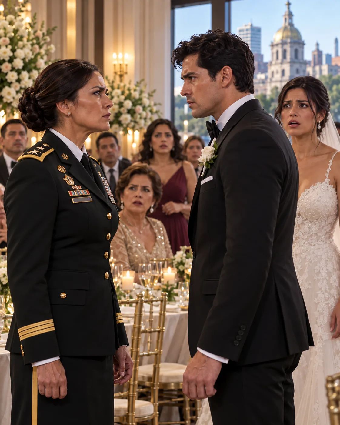 “SOLO SE DEDICA A MOVER PAPELES EN EL PENTÁGONO”, SE BURLÓ MI HERMANA EN SU BODA. MI MADRE DIJO QUE YO ERA UNA VERGÜENZA… PERO CUANDO EL NOVIO SE ACERCÓ, SE CUADRÓ Y ME SALUDÓ MILITARMENTE, TODO EL SALÓN QUEDÓ EN SILENCIO.