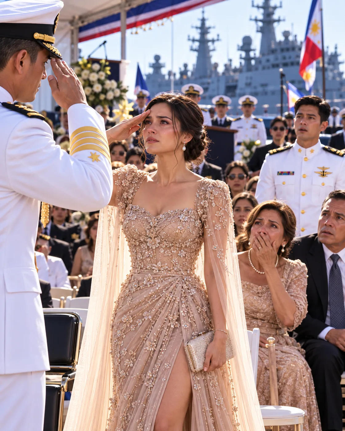 TINAWAG AKONG “DISAPPOINTING SISTER” SA TRIDENT CEREMONY NG KAPATID KO—PERO NANG SALUDUHAN AKO NG COMMANDER, ISANG “PATAY” NA ADMIRAL ANG DUMATING