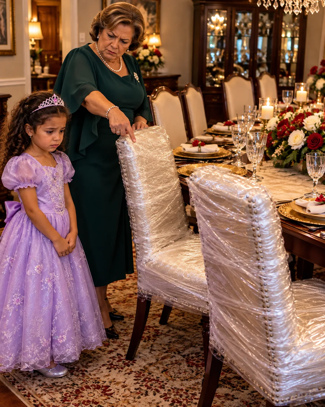 MI SUEGRA CUBRÍA CON PLÁSTICO TODO LO QUE MI HIJA Y YO TOCÁBAMOS PORQUE «NO ÉRAMOS FAMILIA DE VERDAD». PERO CUANDO MI ESPOSO HIZO UNA SOLA LLAMADA, ELLA ABRIÓ LA PUERTA Y COMENZÓ A TEMBLAR.