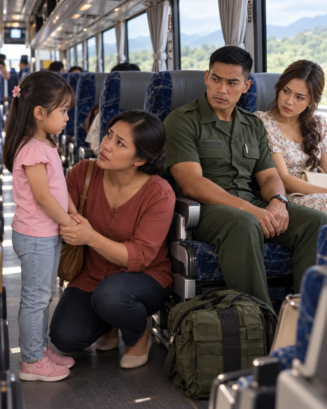 DINALA KO ANG 6-YEAR-OLD TWINS NAMIN PARA DALAWIN ANG SUNDALO KONG HUSBAND—PERO NAKITA NAMIN SIYA SA BUS KASAMA ANG IBANG BABAE. NANG TAWAGIN SIYA NG ANAK NAMIN NA “PAPA,” TININGNAN NIYA KAMI AT SINABI: “HINDI KO KAYO KILALA. NAGKAKAMALI KAYO NG TAO.”