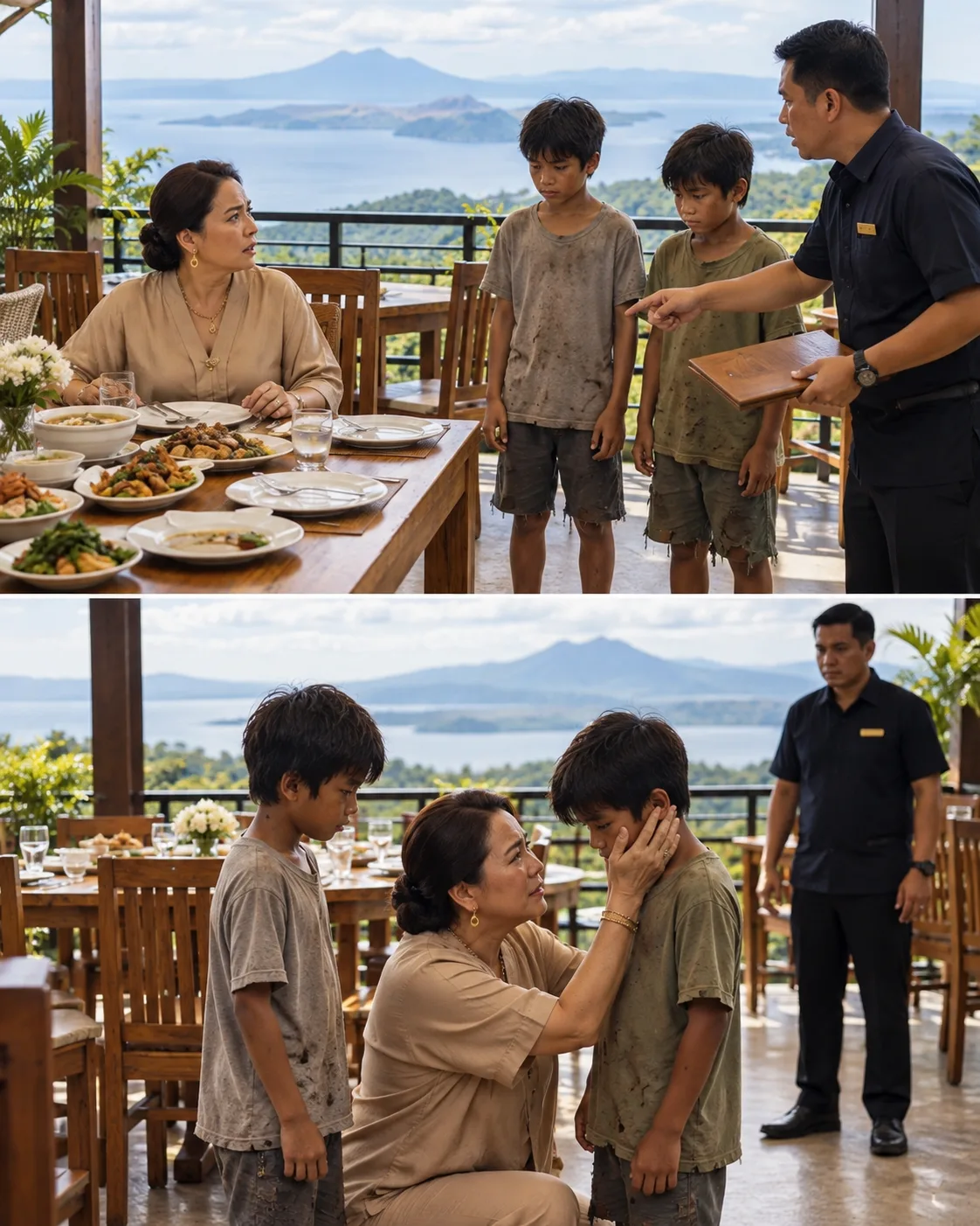 HUMINGI LANG NG TIRANG PAGKAIN ANG DALAWANG PULUBING KAMBAL SA ISANG BILYONARYA… PERO NANG MAKITA NIYA ANG MARKA SA KANILANG LEEG, NANLAKI ANG KANYANG MGA MATA! SILA KAYA ANG MGA ANAK NIYANG SAMPUNG TAON NANG NAWAWALA?
