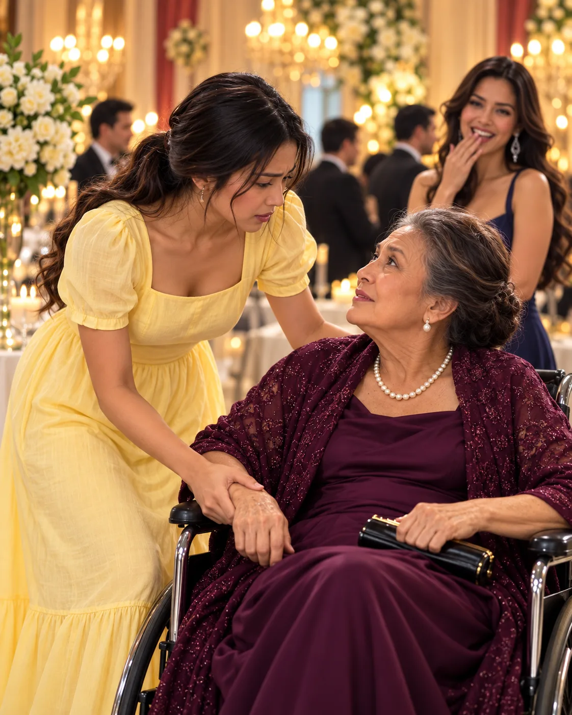 PINAGTAWANAN ANG ISANG MAHIRAP NA DALAGA SA ISANG LUXURY WEDDING—PERO ANG MATANDANG TINULUNGAN NIYA PALA ANG PINAKAMAKAPANGYARIHANG TAO ROON