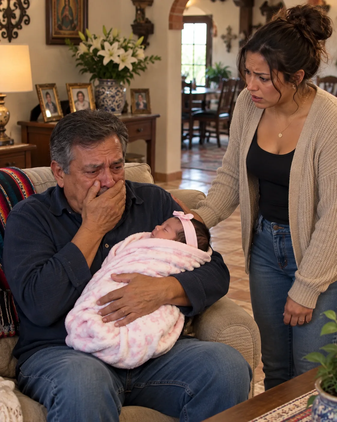 DESPUÉS DE DAR A LUZ, LLEVÉ A MI BEBÉ A CONOCER AL ABUELO QUE ME CRIÓ — PERO EN CUANTO VIO SU CARA, ROMPIÓ A LLORAR Y DIJO: «ESTO ES IMPOSIBLE. NO TIENES IDEA DE LO QUE HAS HECHO»