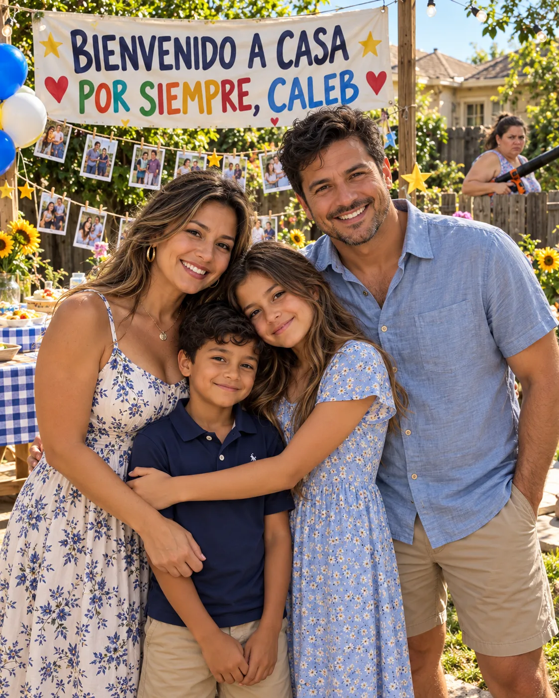 MI VECINA ENCENDIÓ «POR ACCIDENTE» UN SOPLADOR DE HOJAS EN LA FIESTA DE «HOGAR PARA SIEMPRE» DE MI HIJO ADOPTIVO — LO QUE HIZO MI HIJA DESPUÉS LA HIZO ARREPENTIRSE