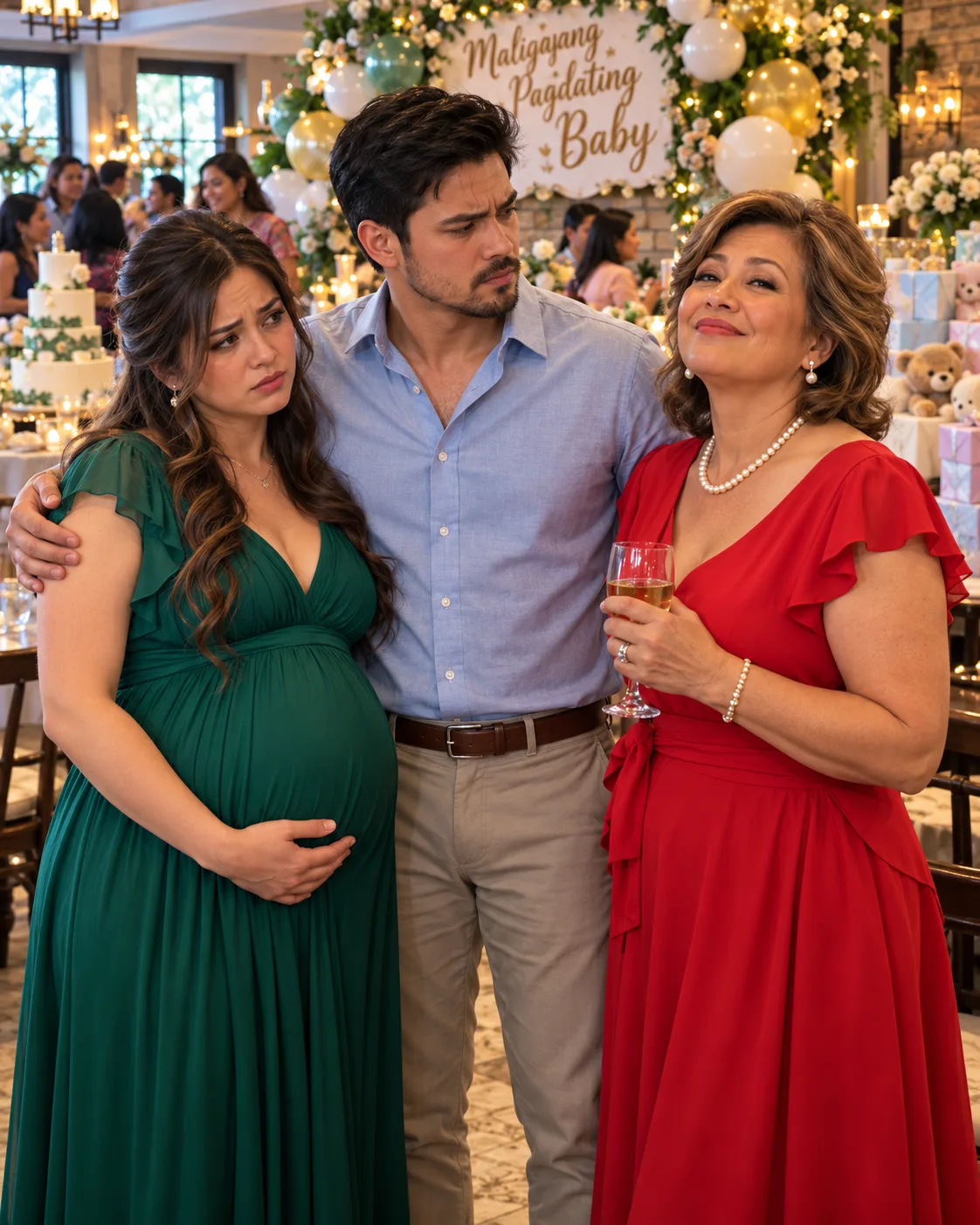 GINAWANG SARILING PAGDIRIWANG NG BIYENAN KO ANG BABY SHOWER KO—PERO NANG IPAHAYAG NIYANG SIYA ANG PUMILI NG PANGALAN NG ANAK NAMIN, TUMAYO ANG ASAWA KO AT GINAWA ANG BAGAY NA HINDI NIYA KAILANMAN INASAHAN!