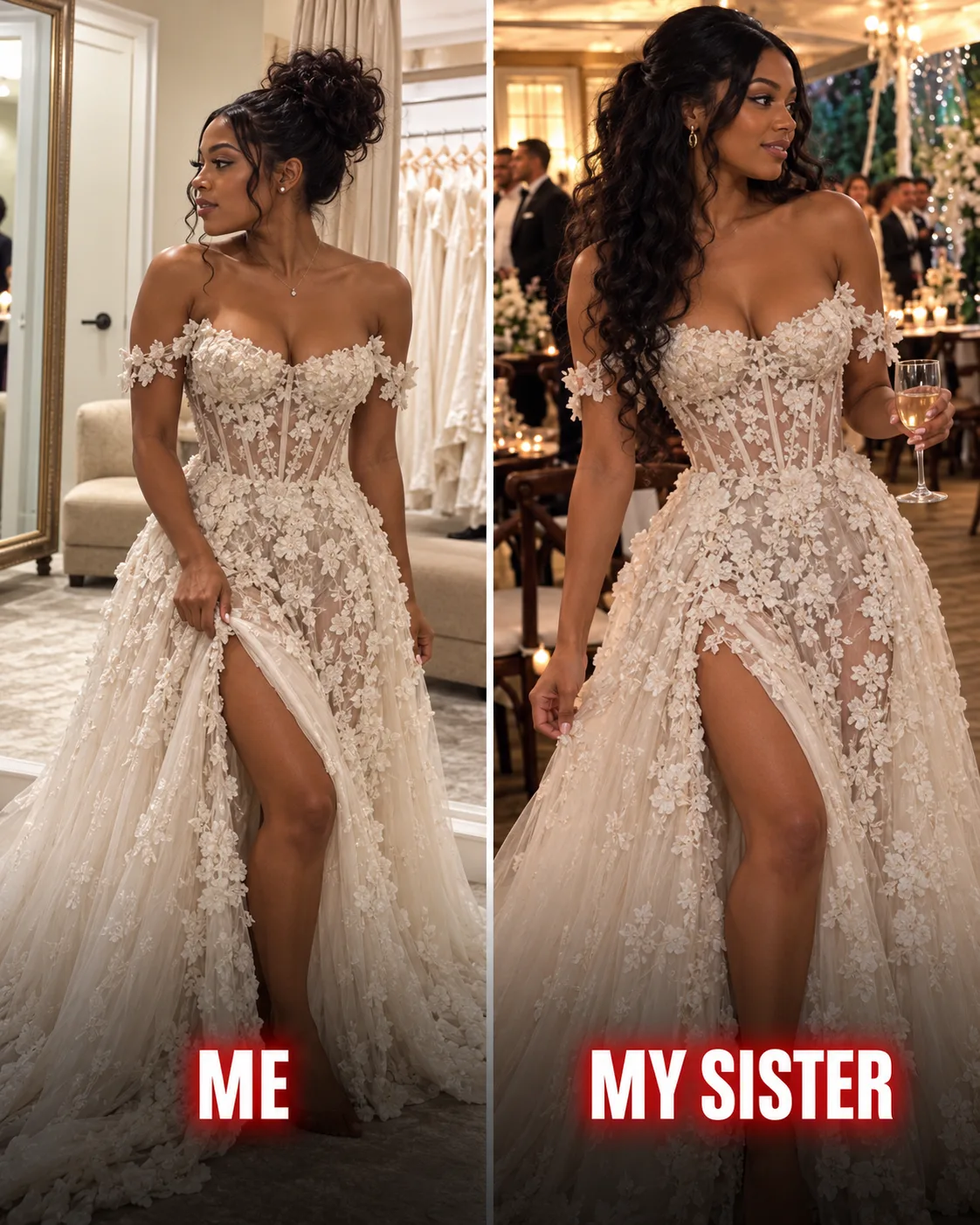 MY SISTER TALKED ME OUT OF THE WEDDING DRESS I LOVED—A MONTH LATER, SHE WALKED DOWN THE AISLE WEARING IT
